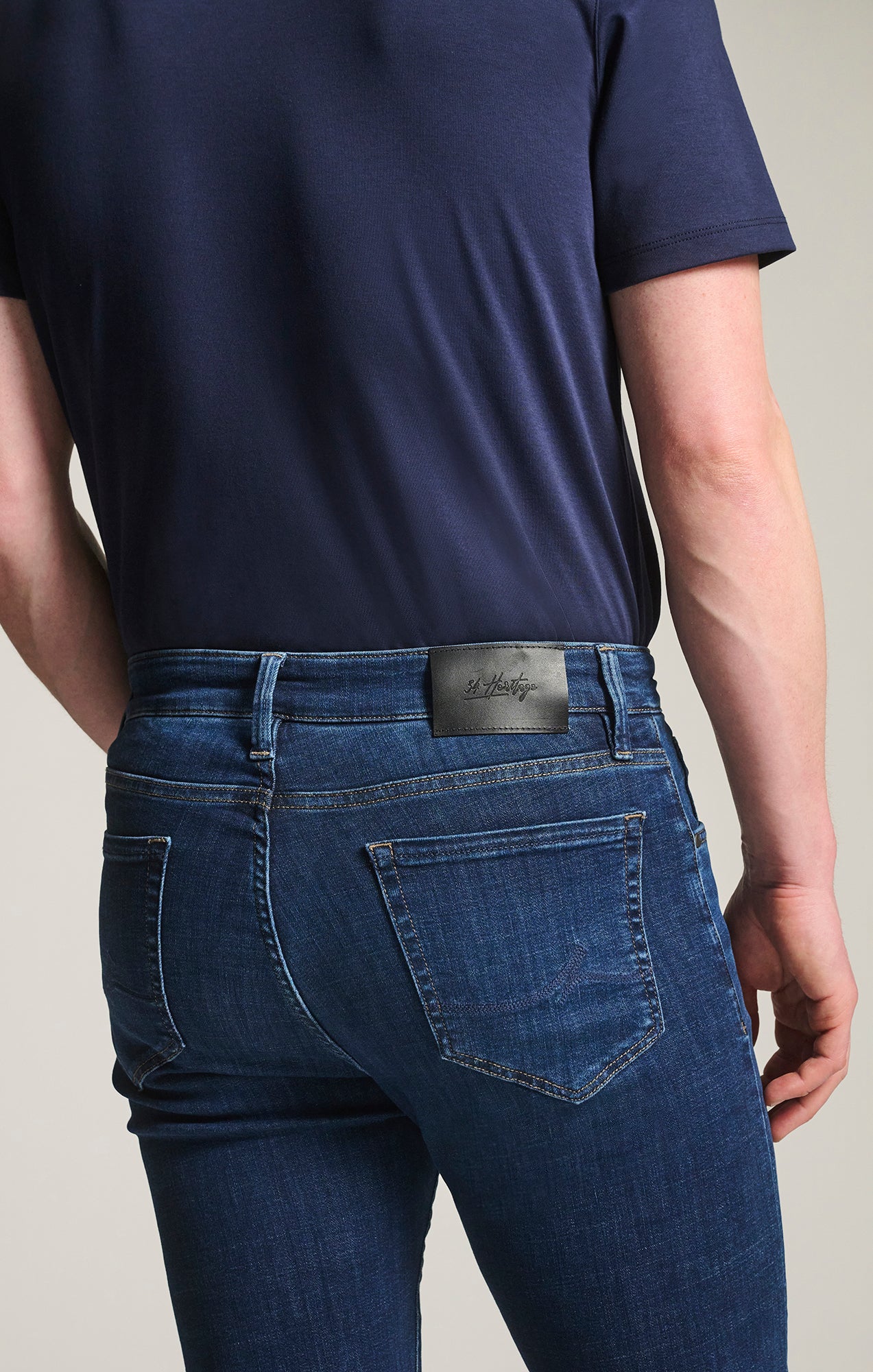 Courage Straight Leg Jeans in Indigo Brushed Organic Ultra - Image 4