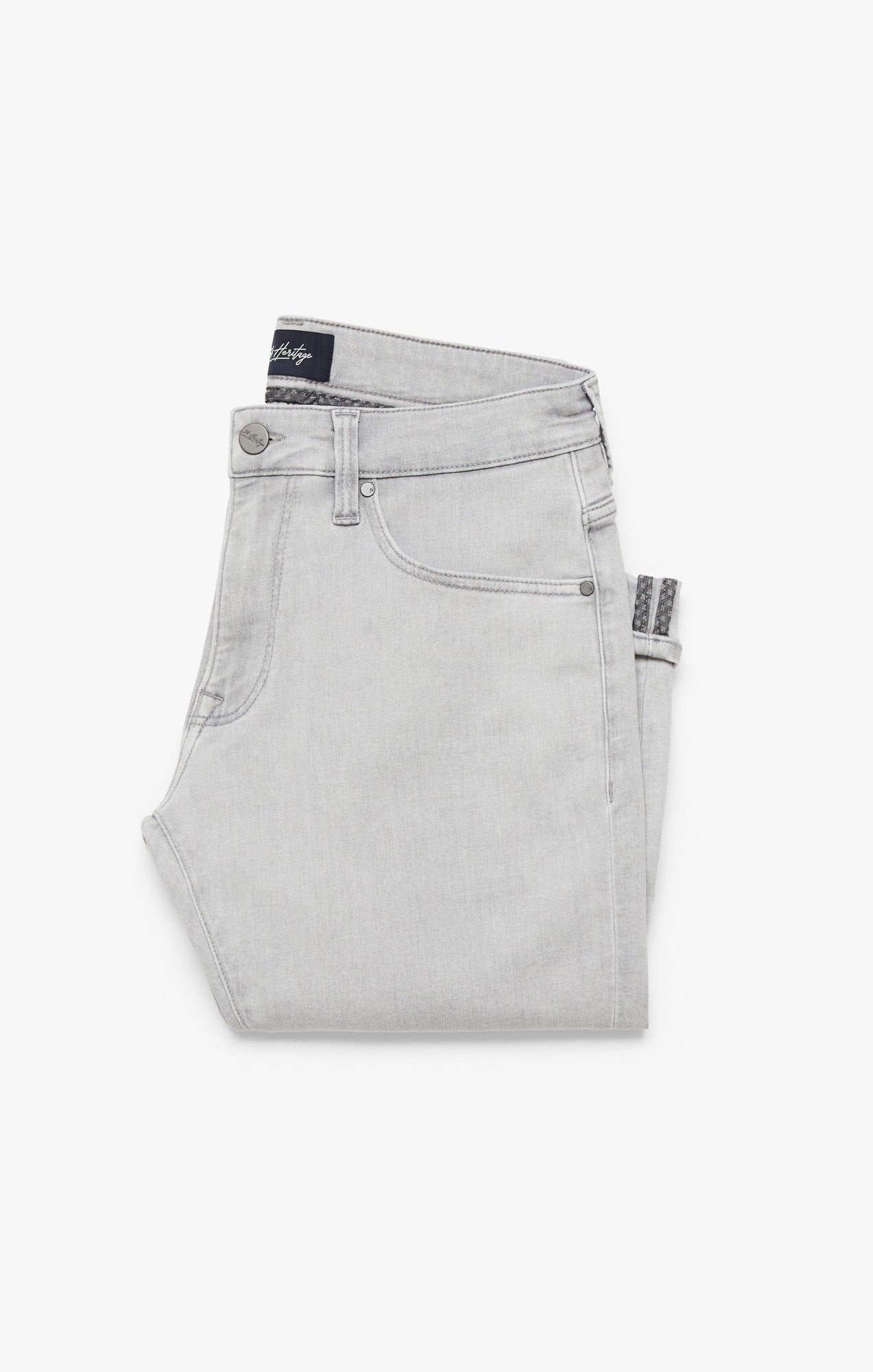 Courage Straight Leg Jeans In Light Grey Refined - Image 7
