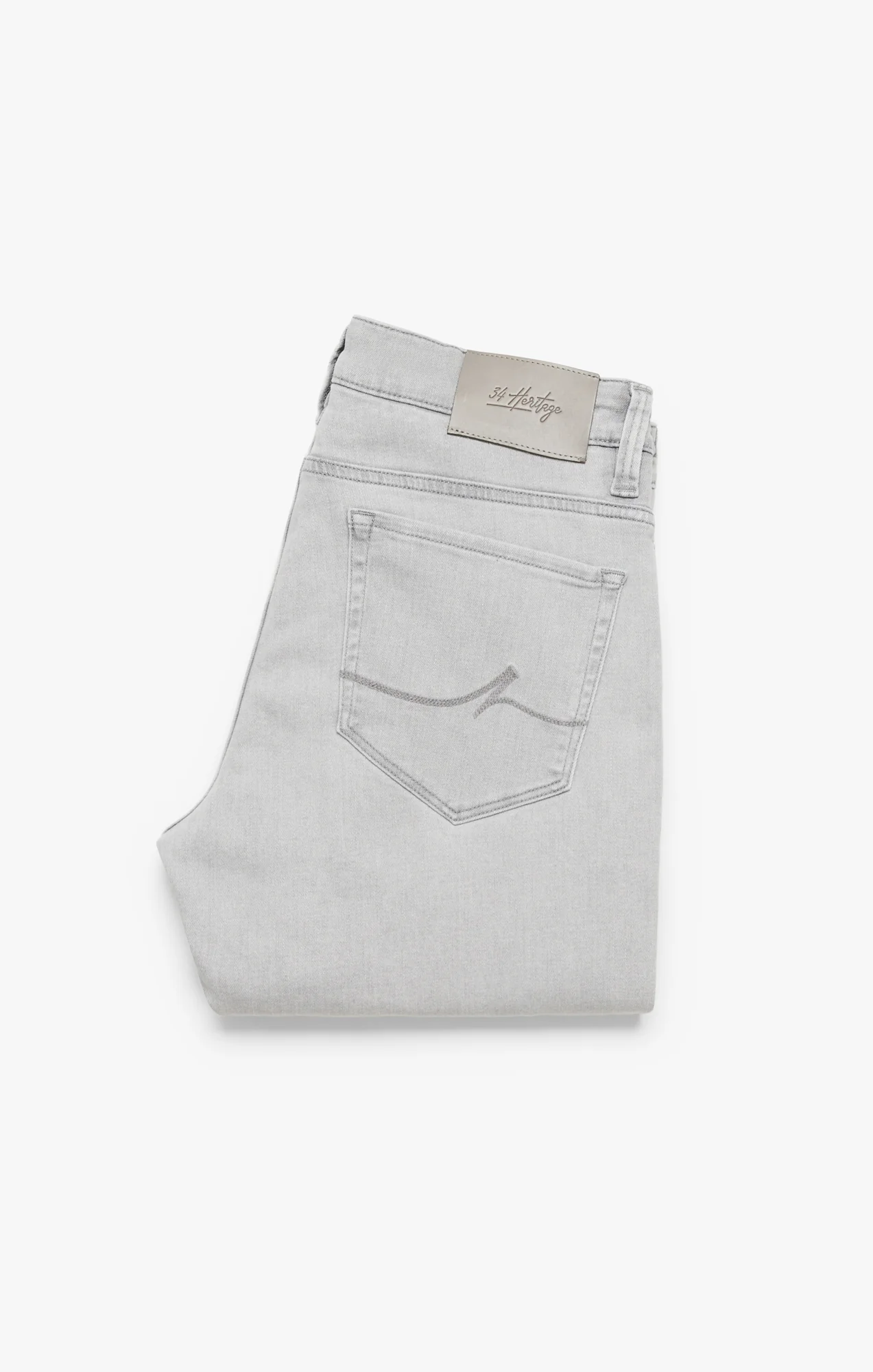 Courage Straight Leg Jeans In Light Grey Refined - Image 8