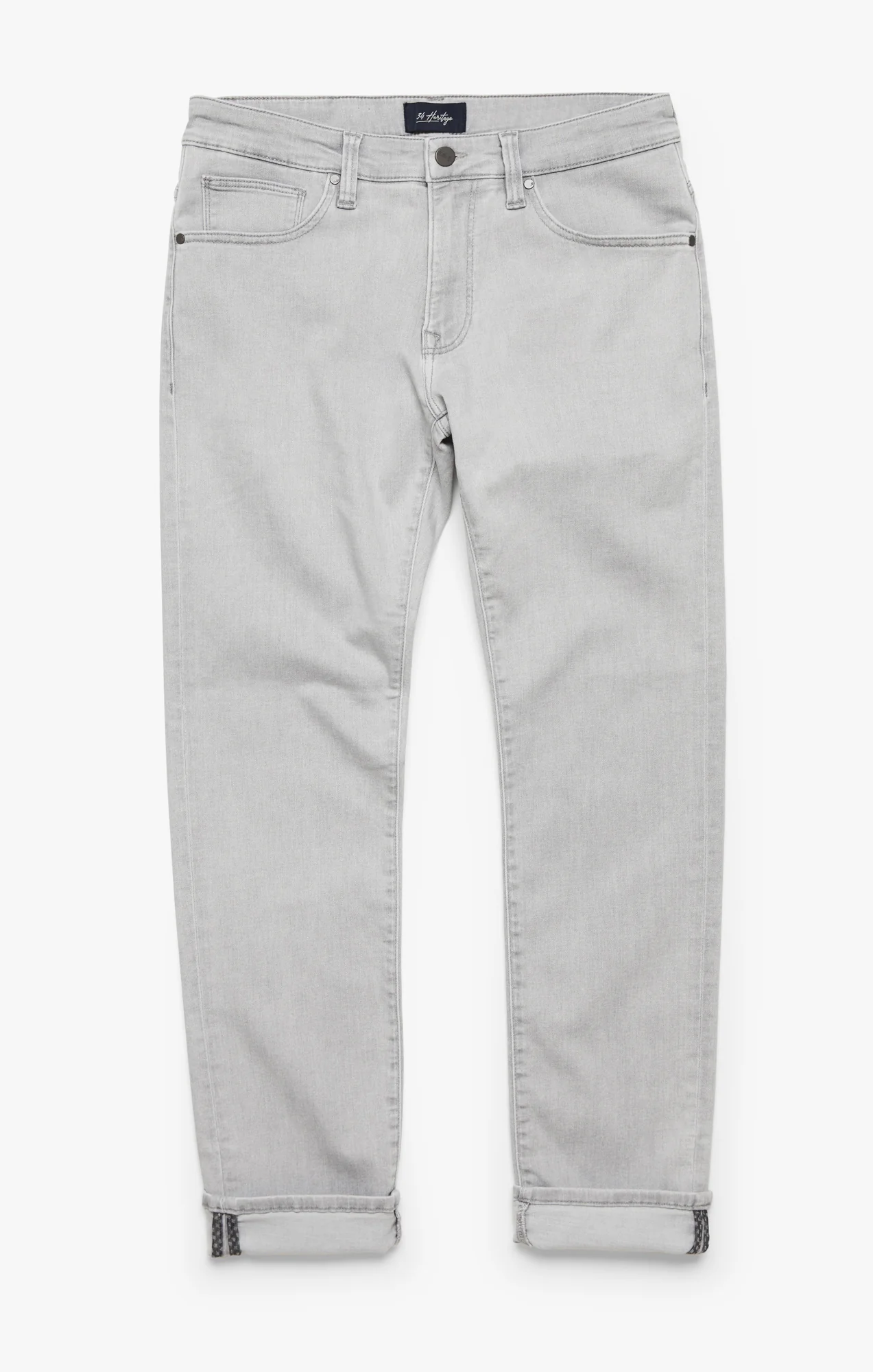 Courage Straight Leg Jeans In Light Grey Refined - Image 9