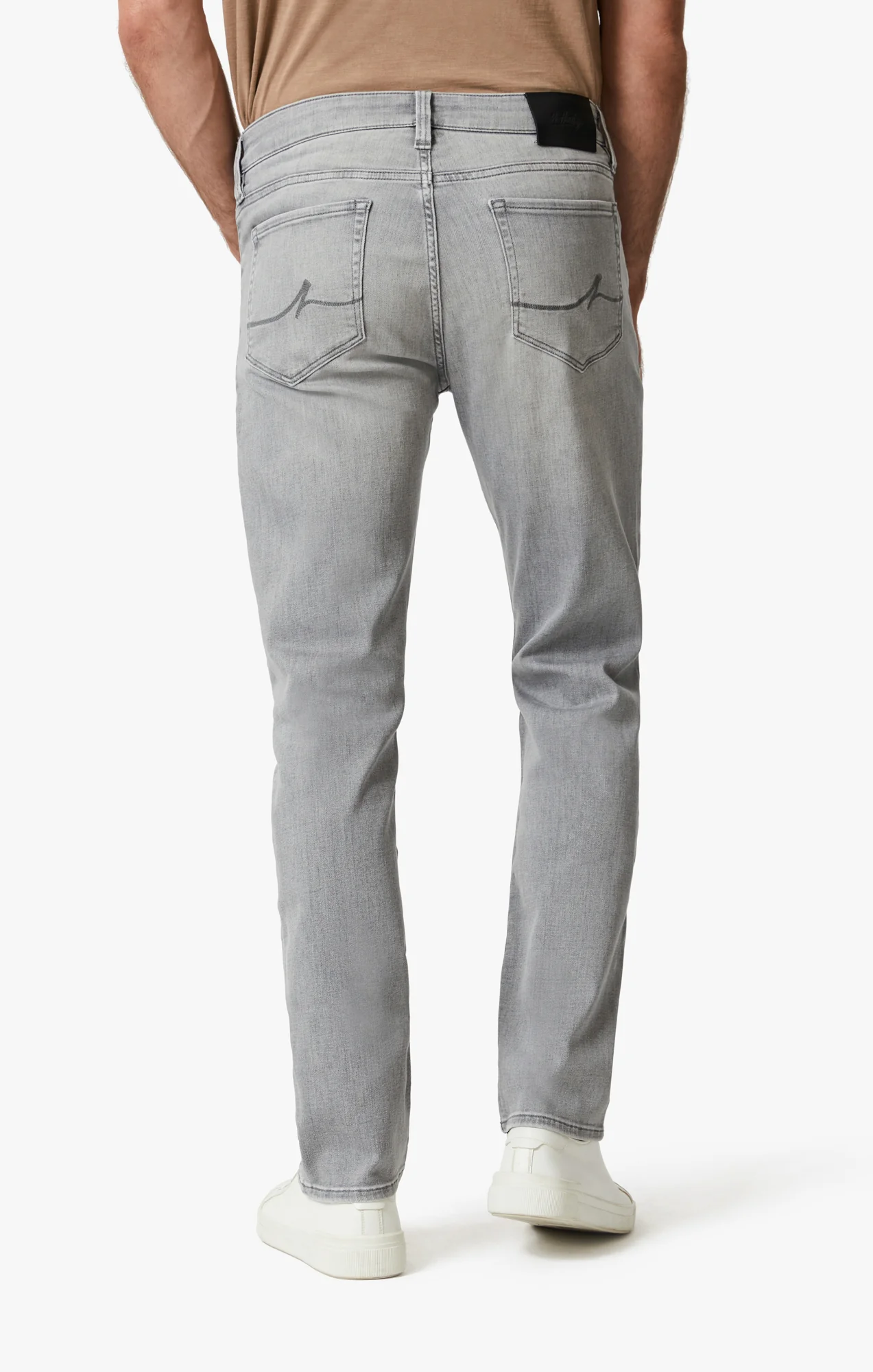 Courage Straight Leg Jeans In Light Grey Urban - Image 4