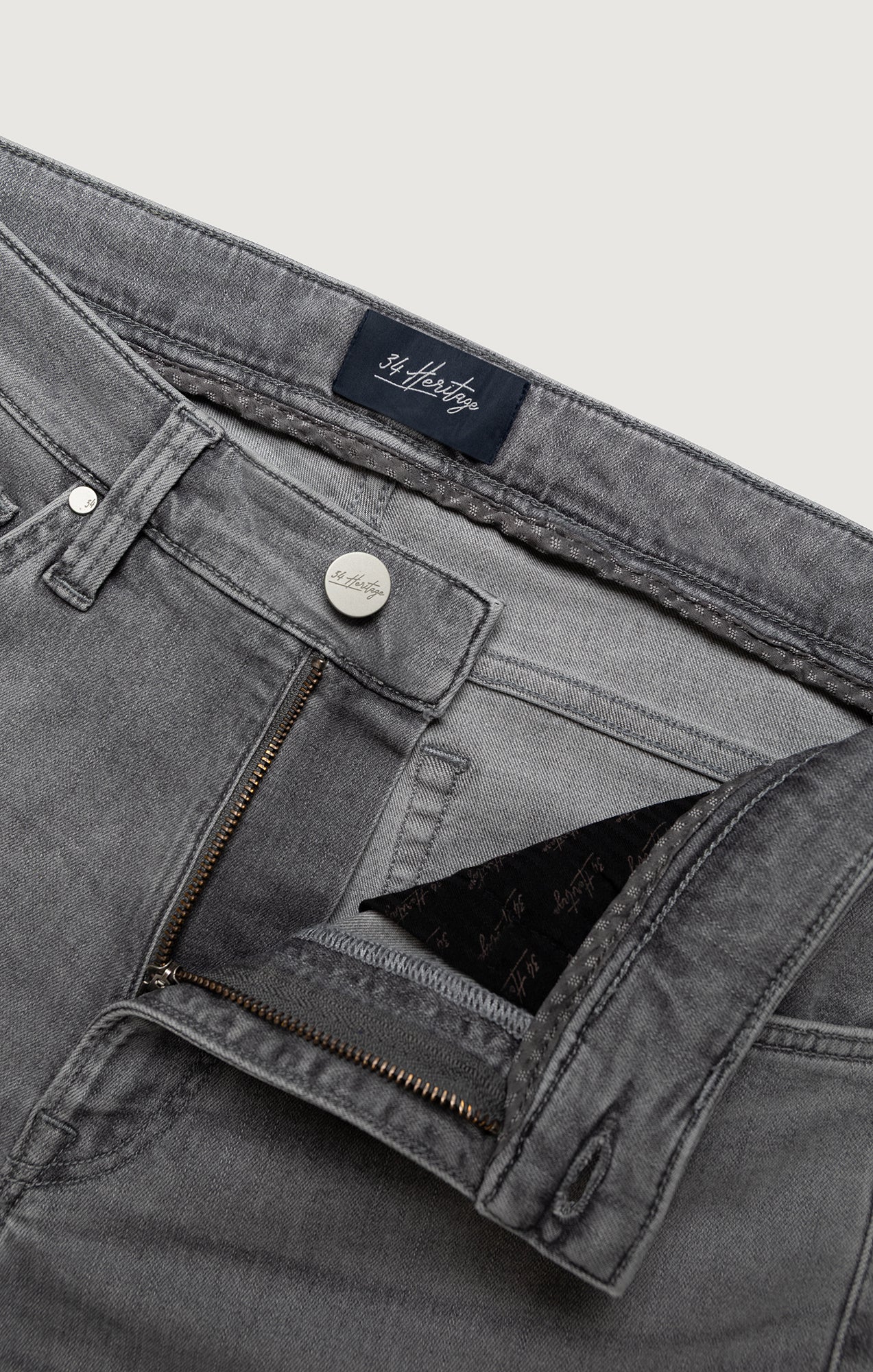 Courage Straight Leg Jeans In Light Smoke Brushed Urban - Image 8