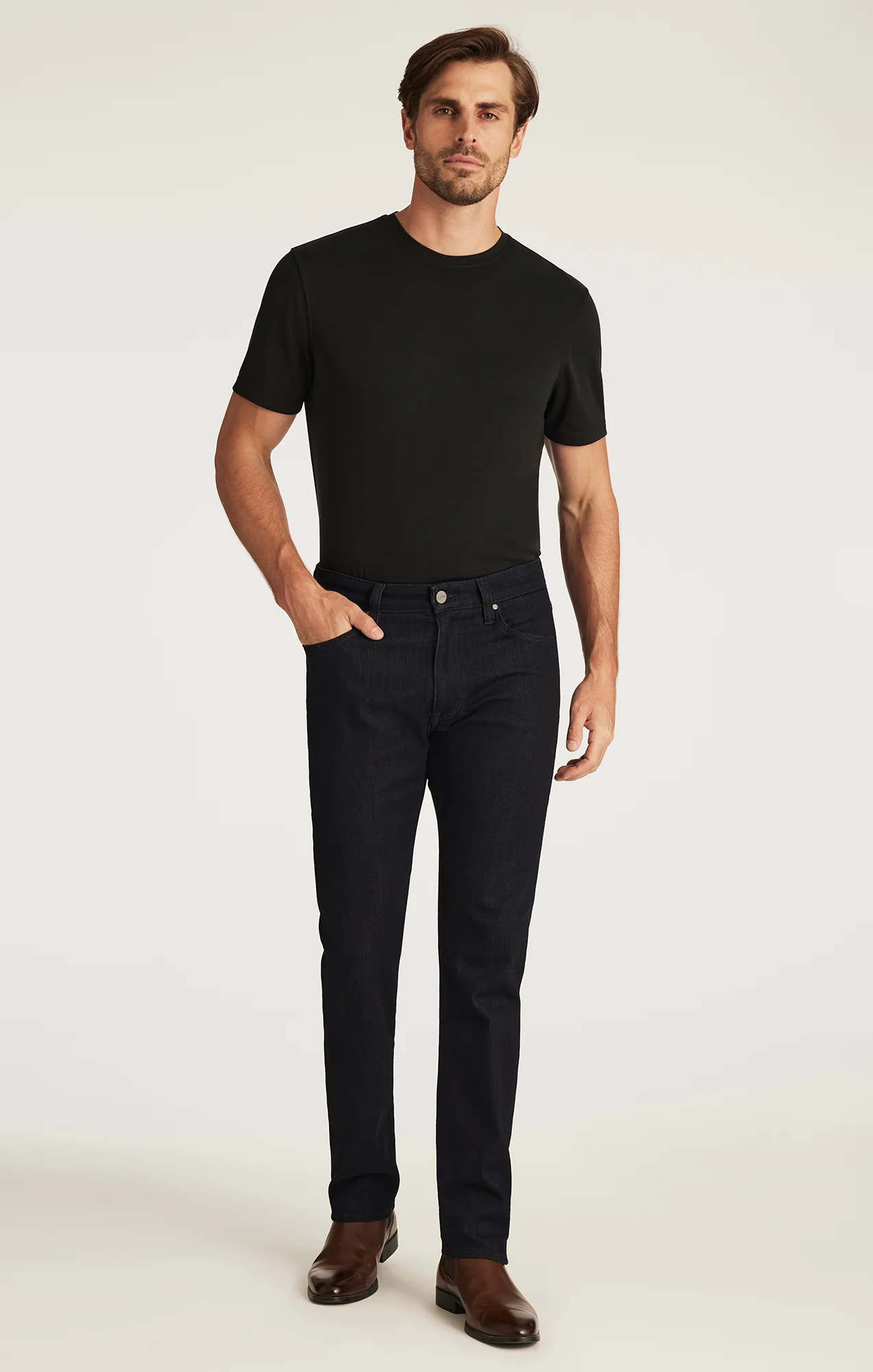 Courage Straight Leg Jeans in Rinse Aerodenim - Image 5