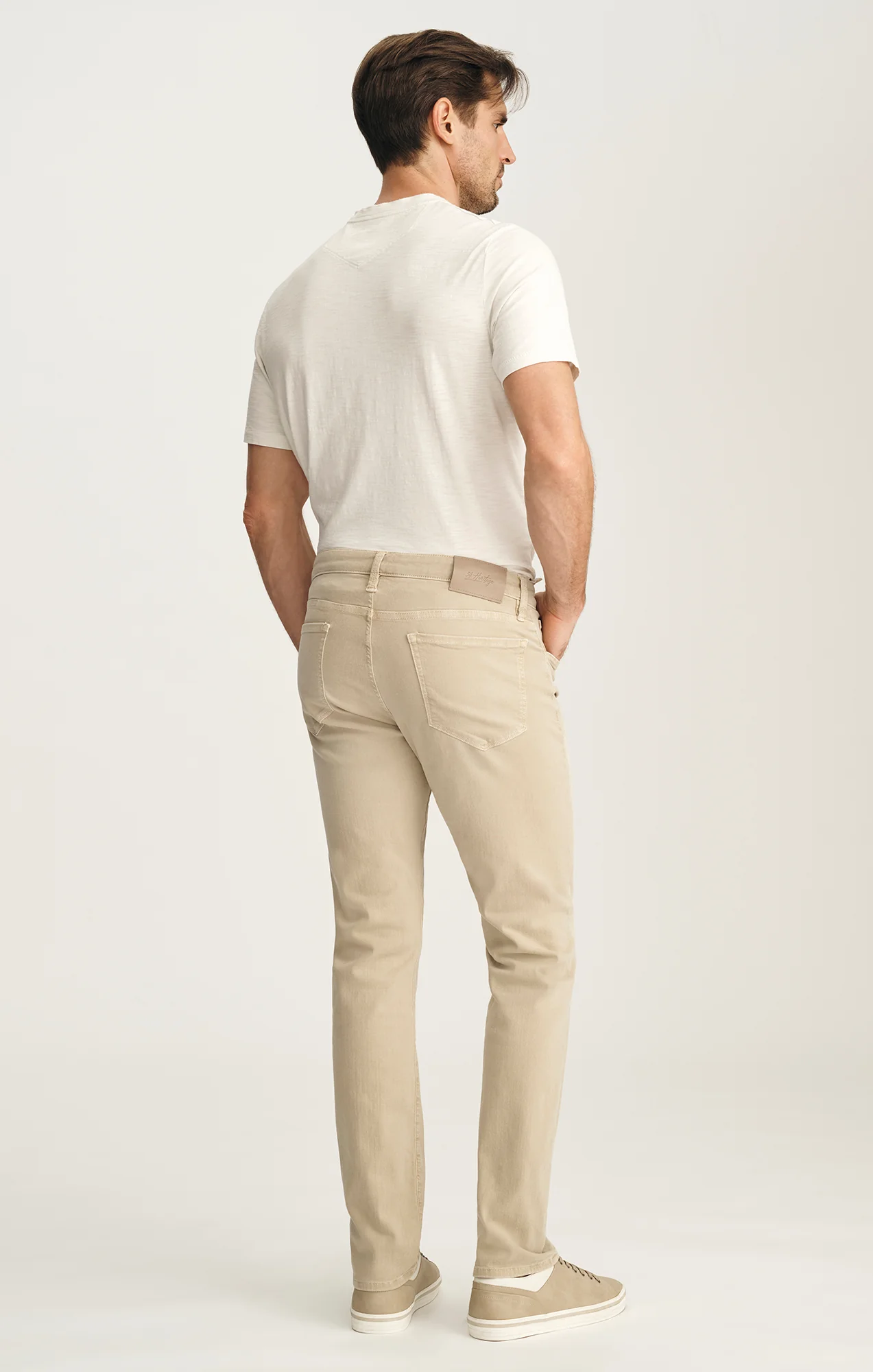 Courage Straight Leg Pants In Sand Colored Urban - Image 3