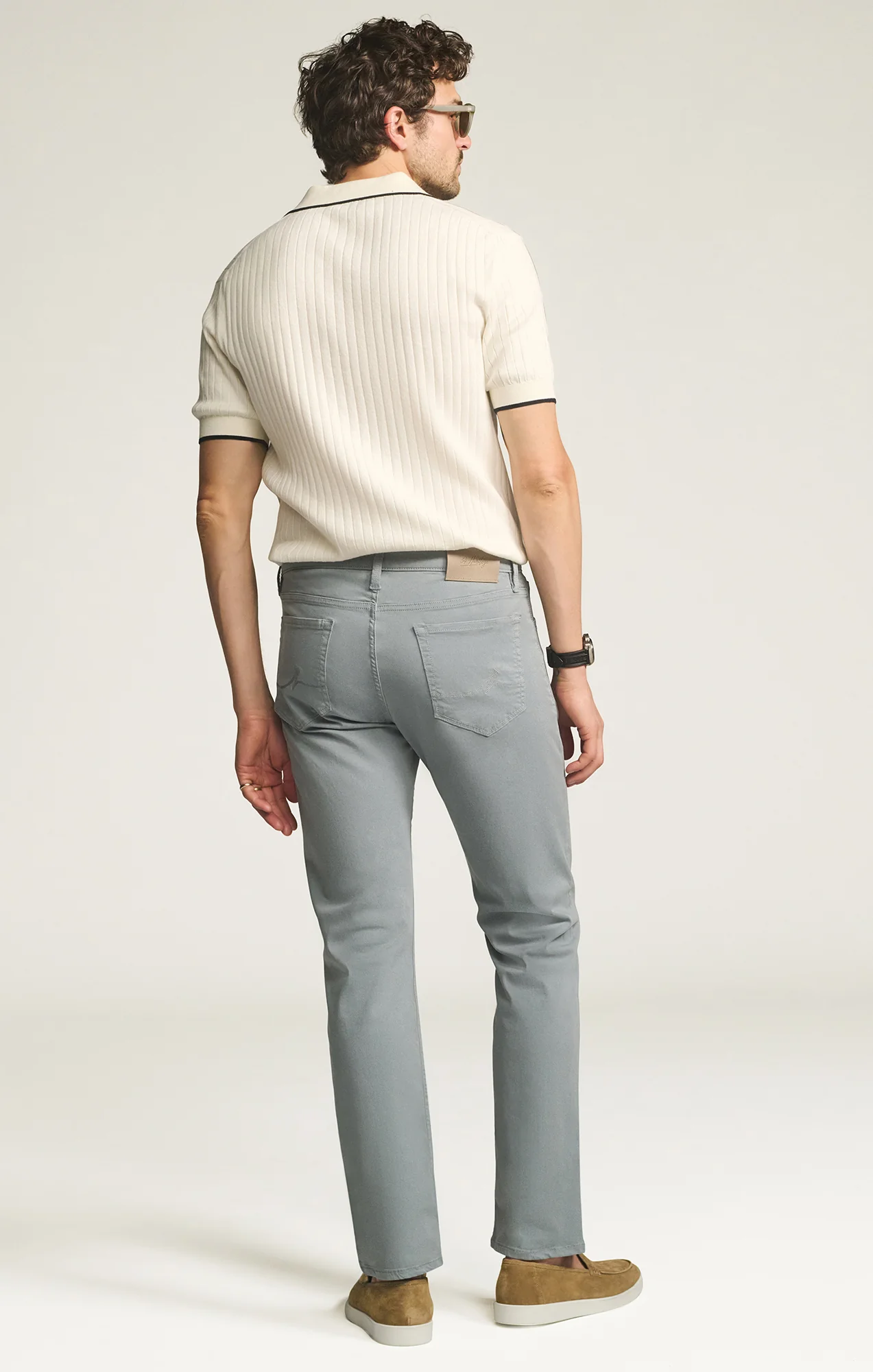 Courage Straight Leg Pants in Alloy Twill - Image 2