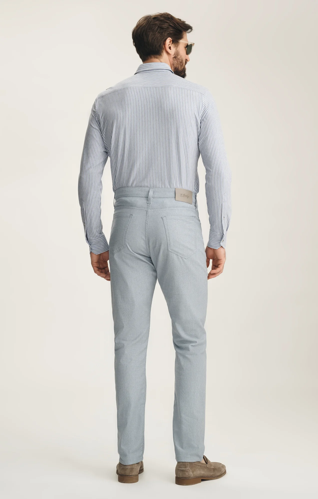 Courage Straight Leg Pants In Blue Honeycomb - Image 3
