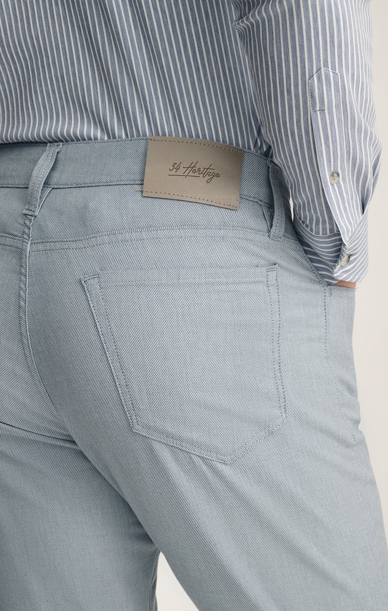 Courage Straight Leg Pants In Blue Honeycomb - Image 4