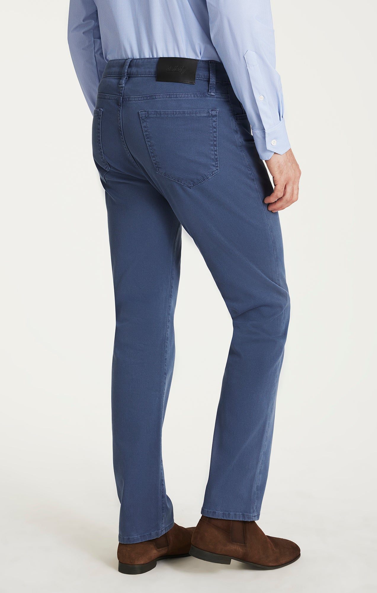 Courage Straight Leg Pants in Blue Honeycomb - Image 5