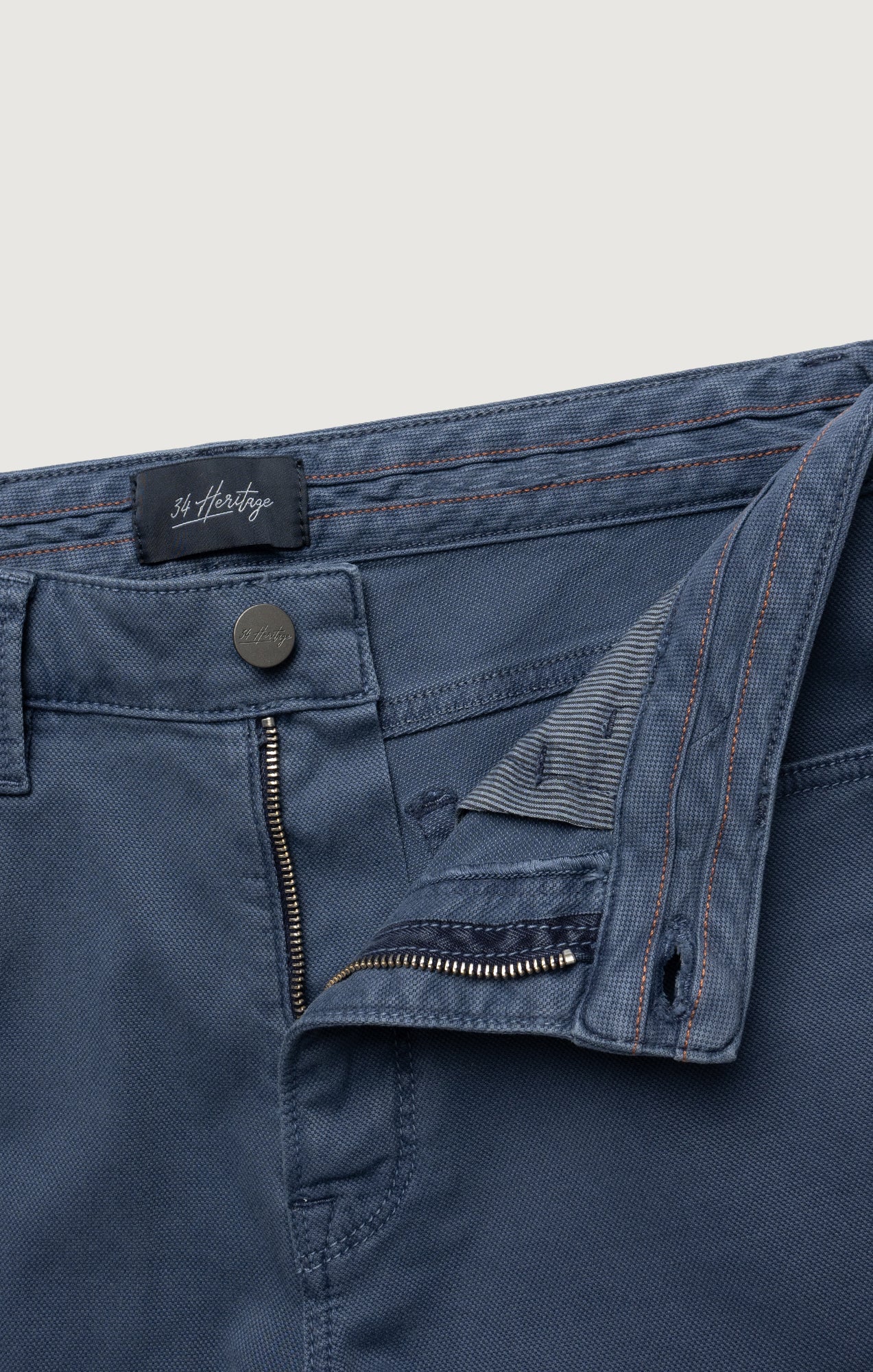 Charisma Relaxed Straight Pants in Blue Honeycomb - Image 6