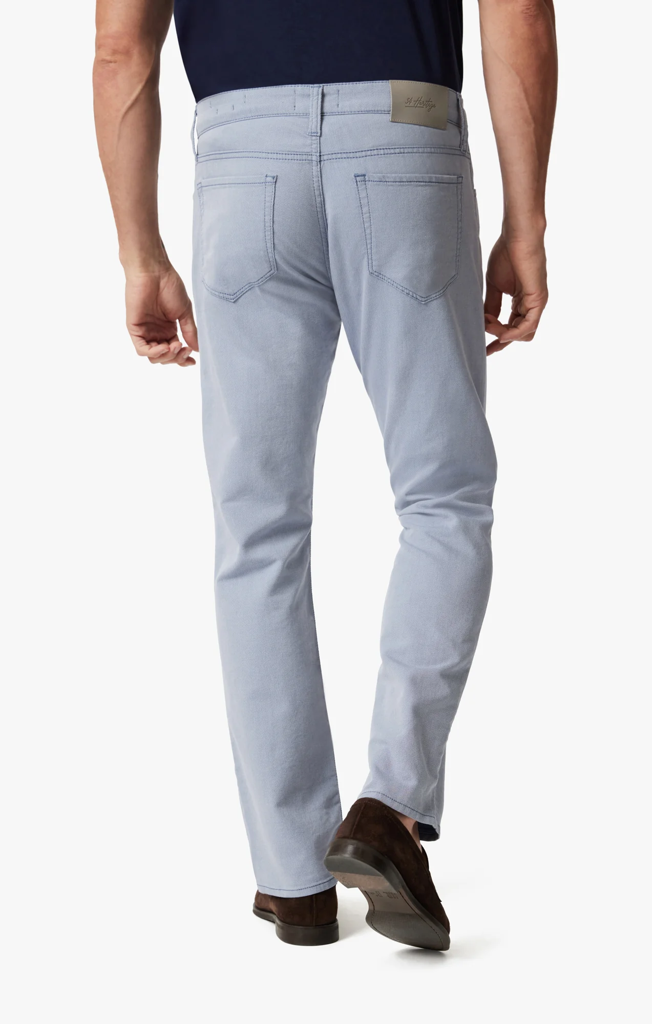 Courage Straight Leg Pants In Blue Refined Twill - Image 5