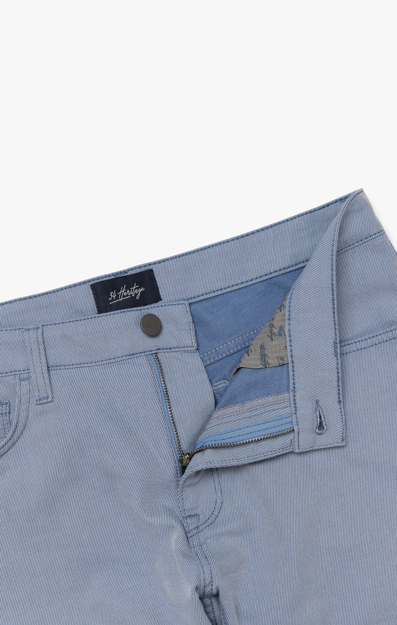 Courage Straight Leg Pants In Blue Refined Twill - Image 8
