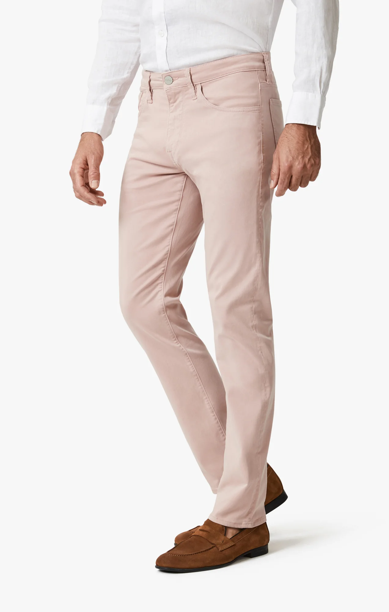Courage Straight Leg Pants In Blushed Twill - Image 3