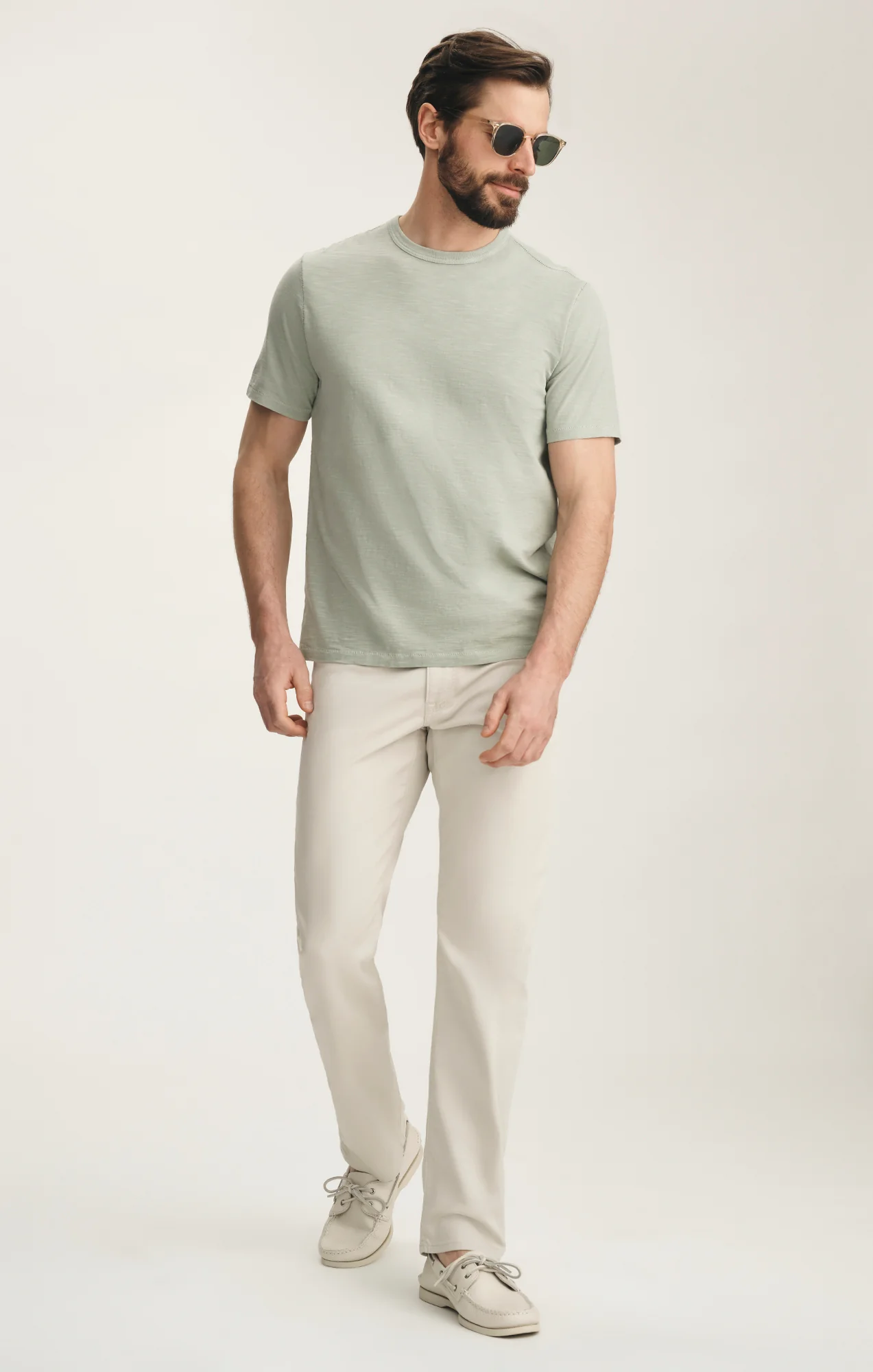 Courage Straight Leg Pants In Bone Coolmax