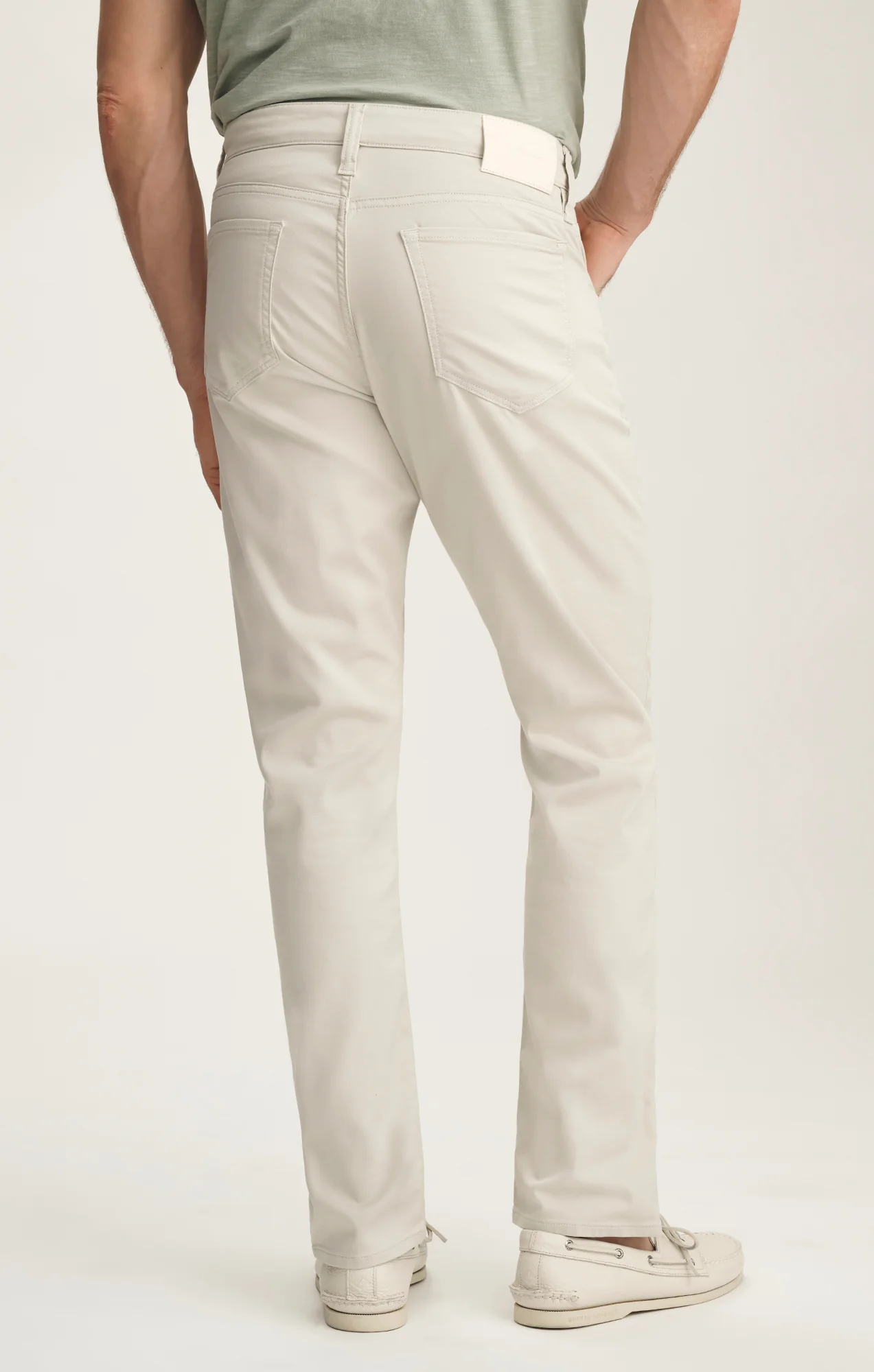 Courage Straight Leg Pants In Bone Coolmax - Image 3