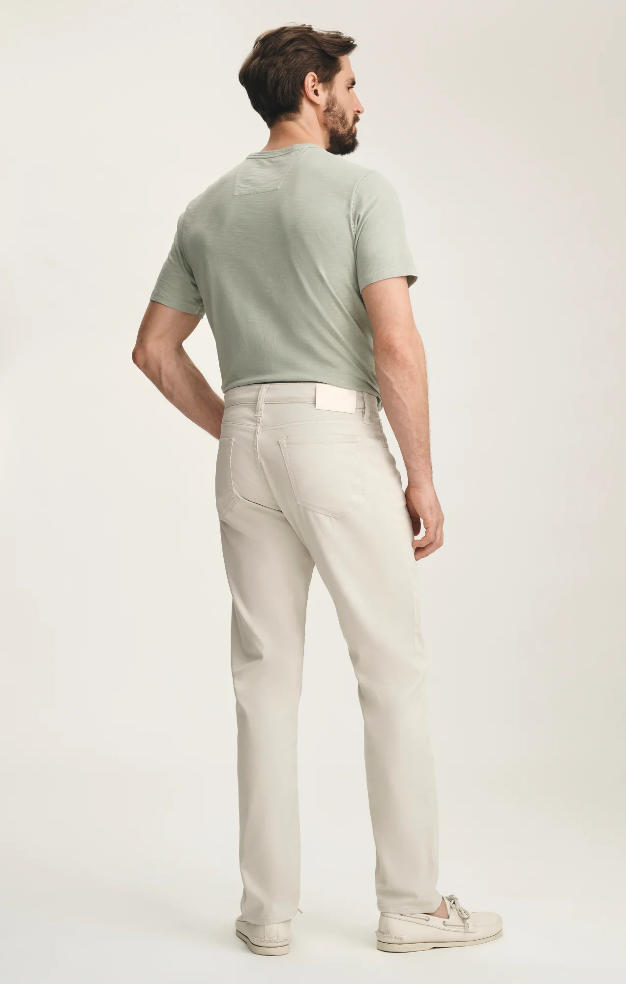 Courage Straight Leg Pants In Bone Coolmax - Image 5