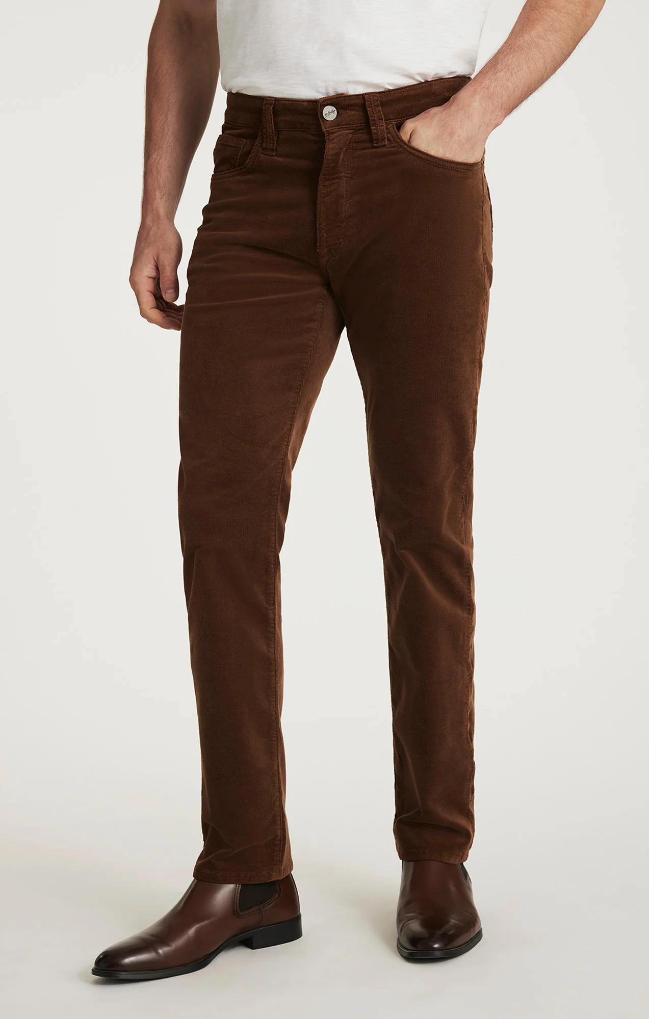 Courage Straight Leg Pants in Bourbon Cord - Image 2
