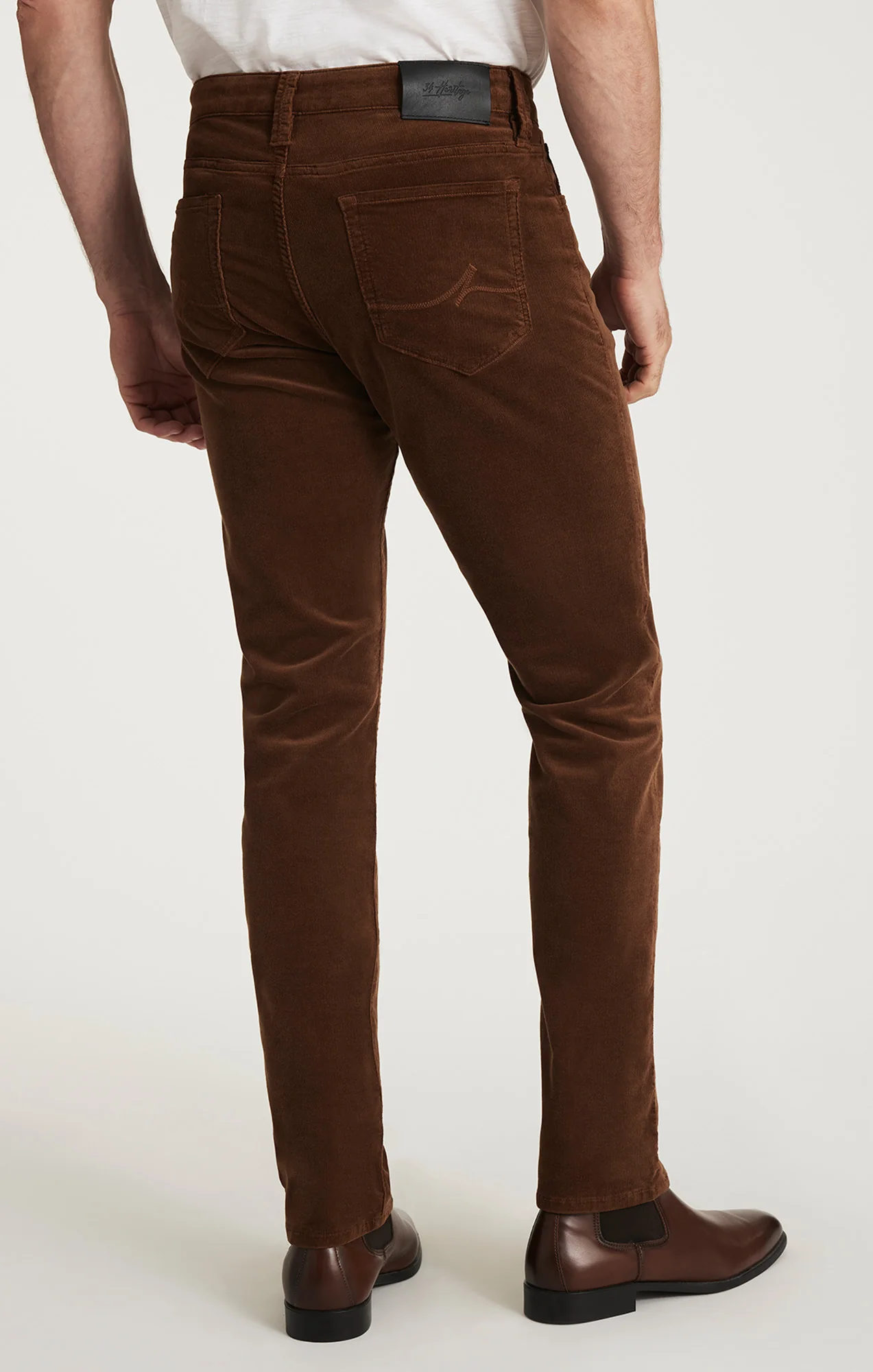 Courage Straight Leg Pants in Bourbon Cord - Image 5