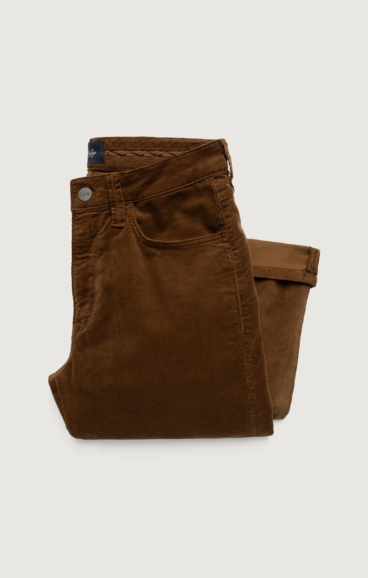 Charisma Relaxed Straight Pants in Bourbon Cord - Image 8