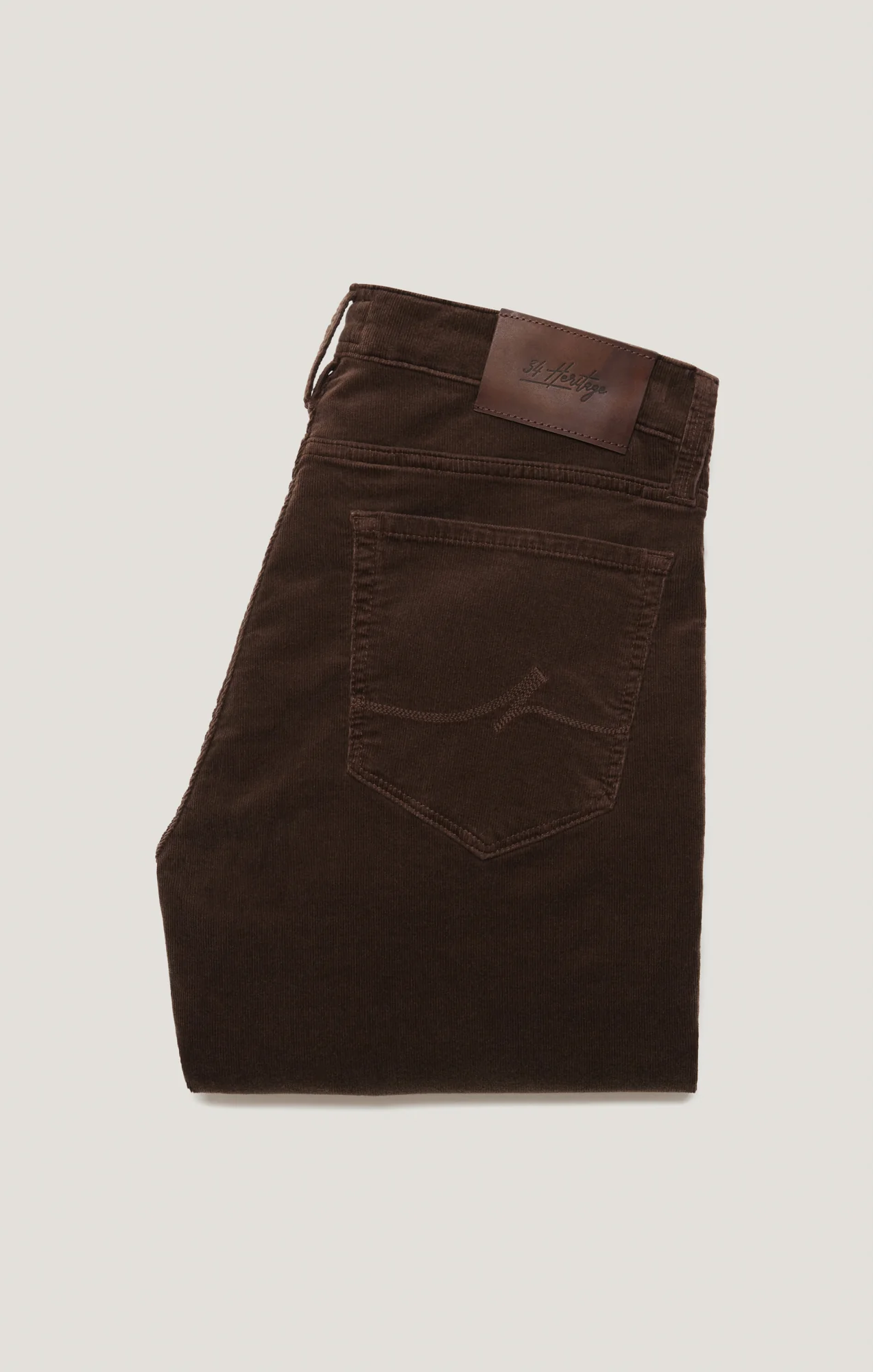 Courage Straight Leg Pants in Brown Cord - Image 6