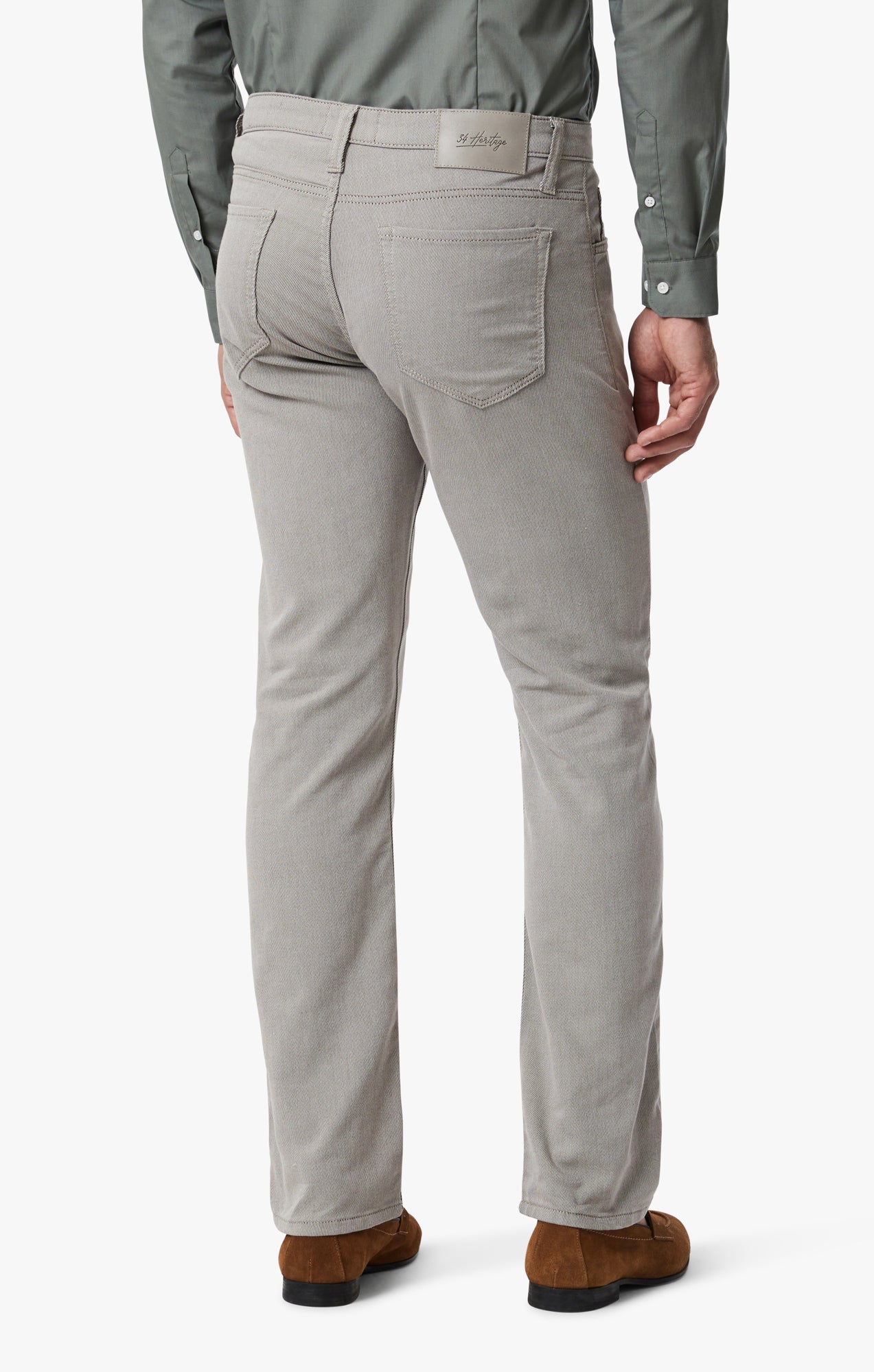 Courage Straight Leg Pants In Brown Refined Twill - Image 4