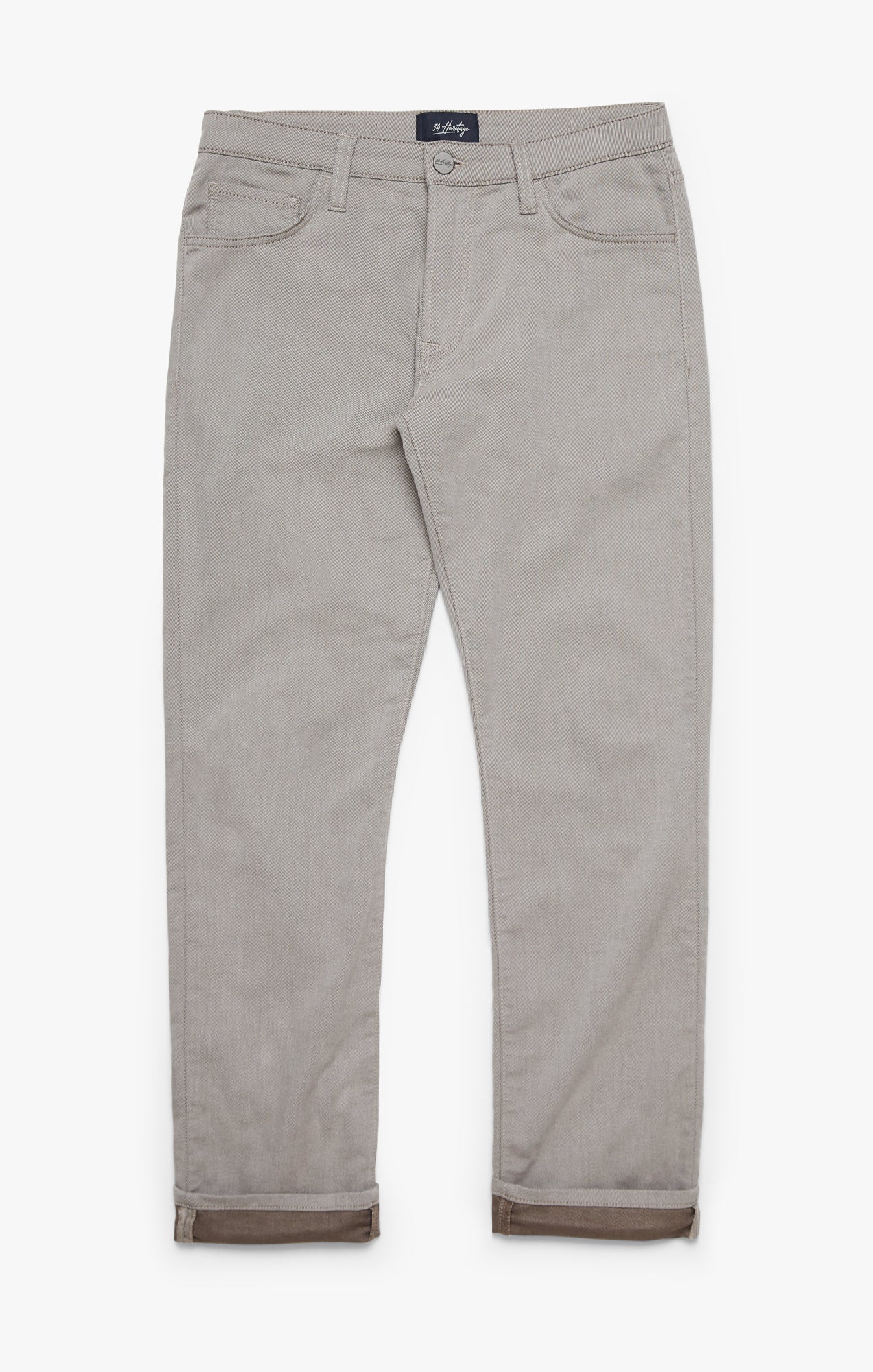 Courage Straight Leg Pants In Brown Refined Twill - Image 7