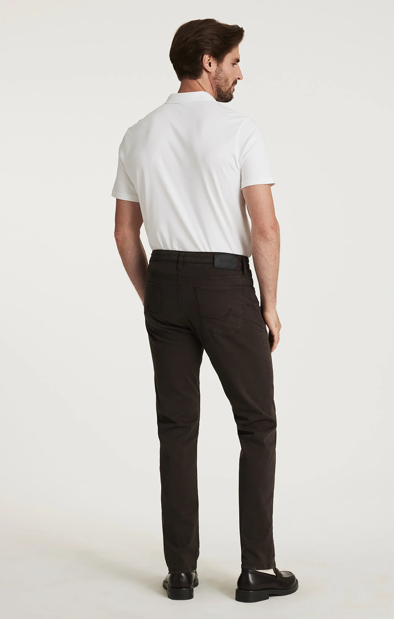 Courage Straight Leg Pants in Brunette Twill - Image 4