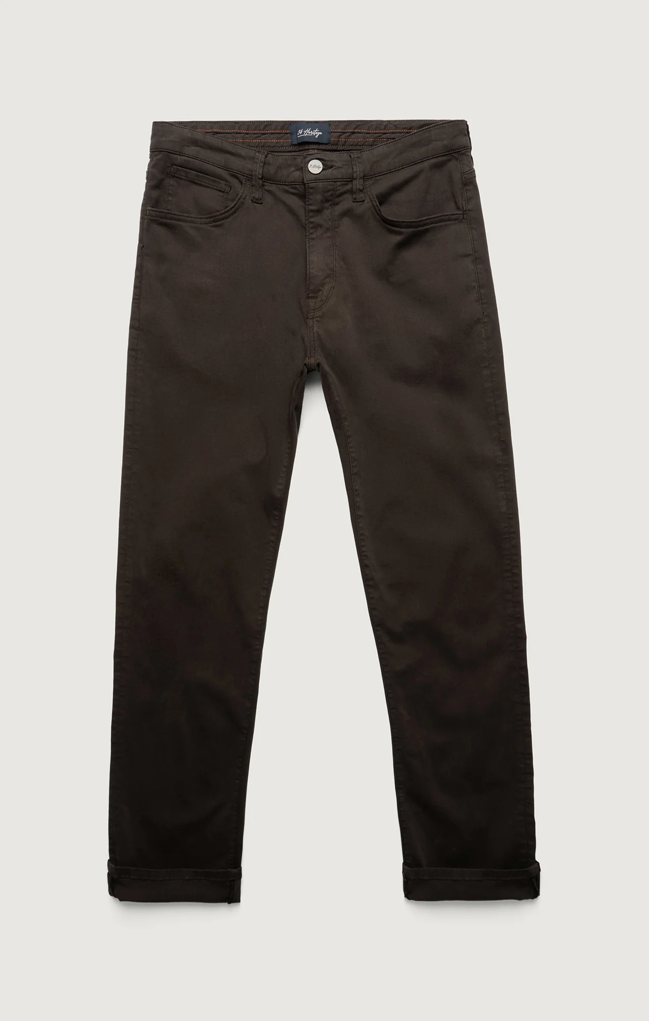 Courage Straight Leg Pants in Brunette Twill - Image 6