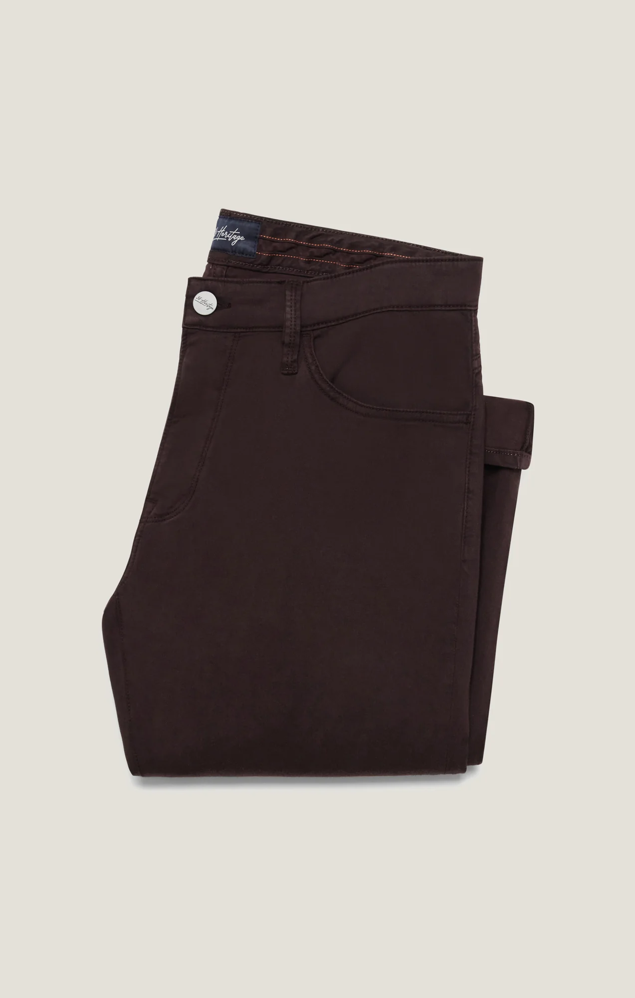 Courage Straight Leg Pants in Burgundy Diagonal - Image 9