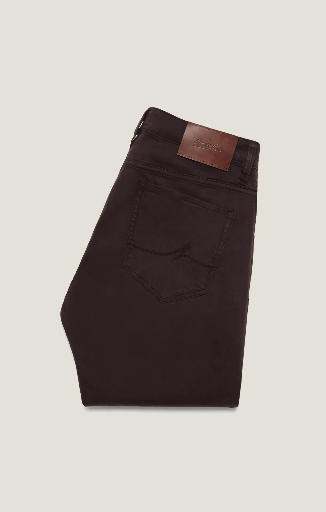Courage Straight Leg Pants in Burgundy Twill - Image 8