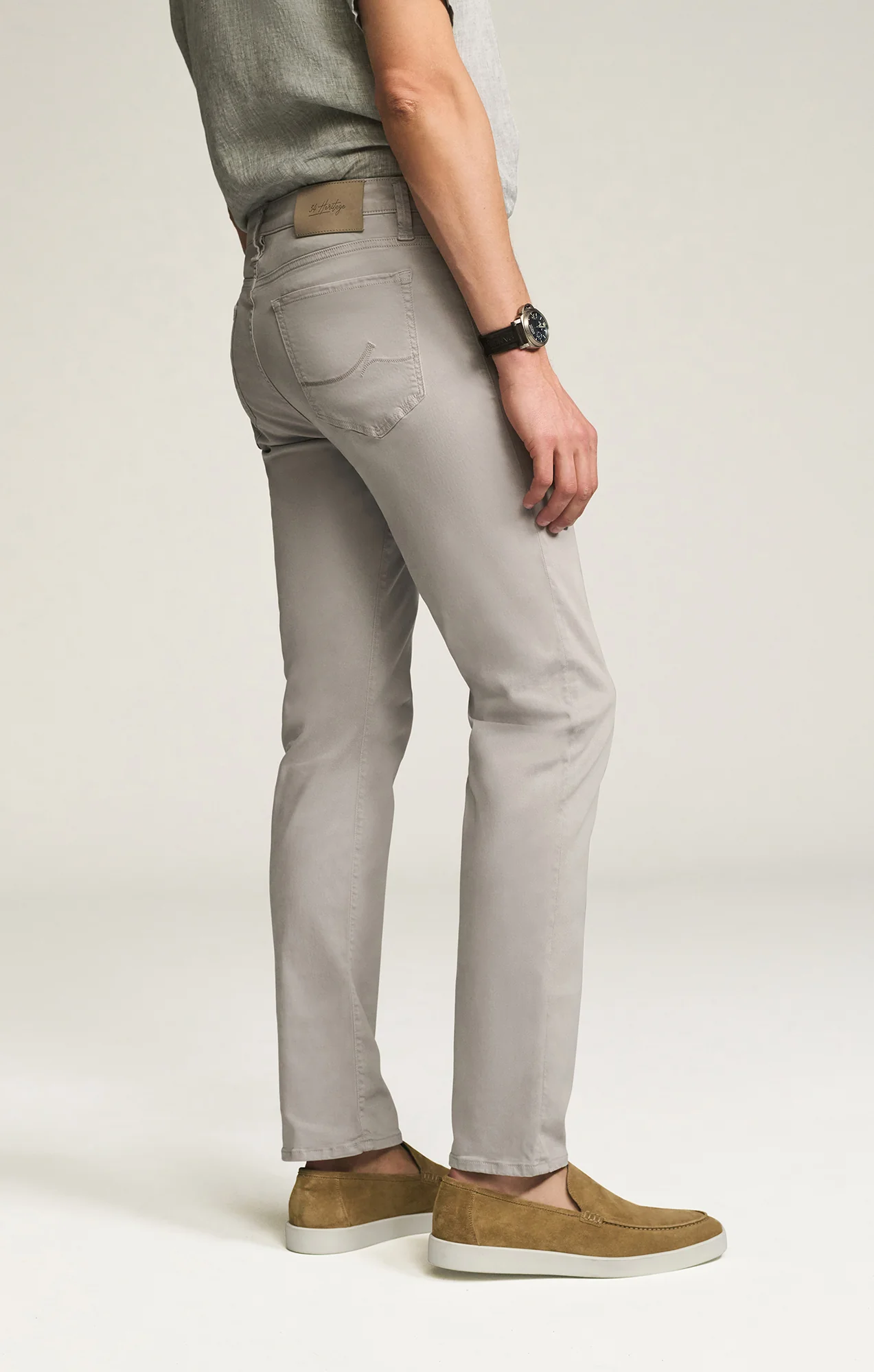 Courage Straight Leg Pants in Cement Twill - Image 8