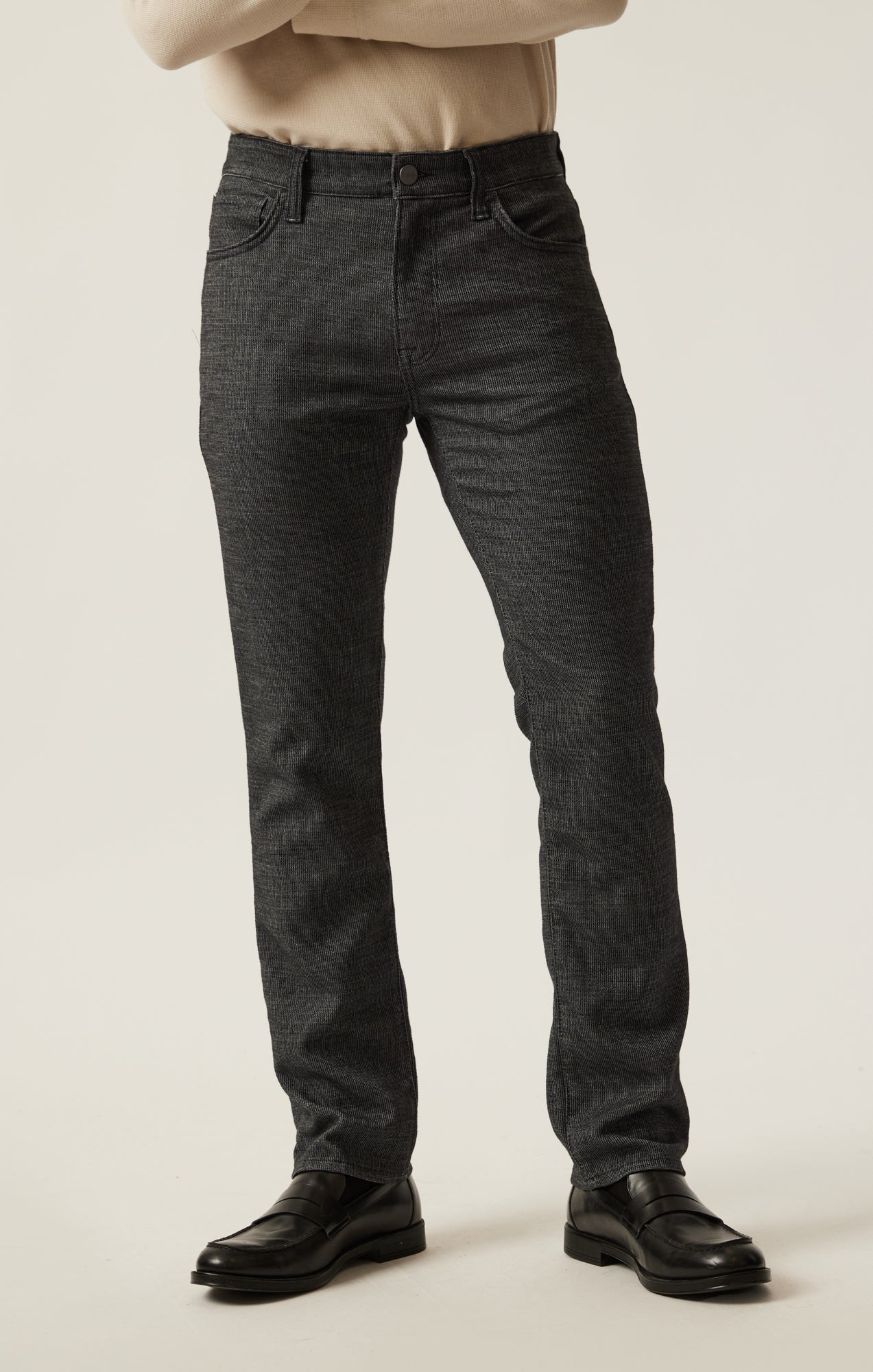 Courage Straight Leg Pants in Charcoal Fancy - Image 2