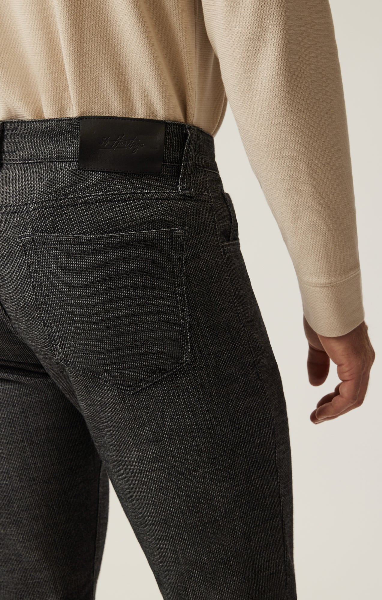 Courage Straight Leg Pants in Charcoal Fancy - Image 5