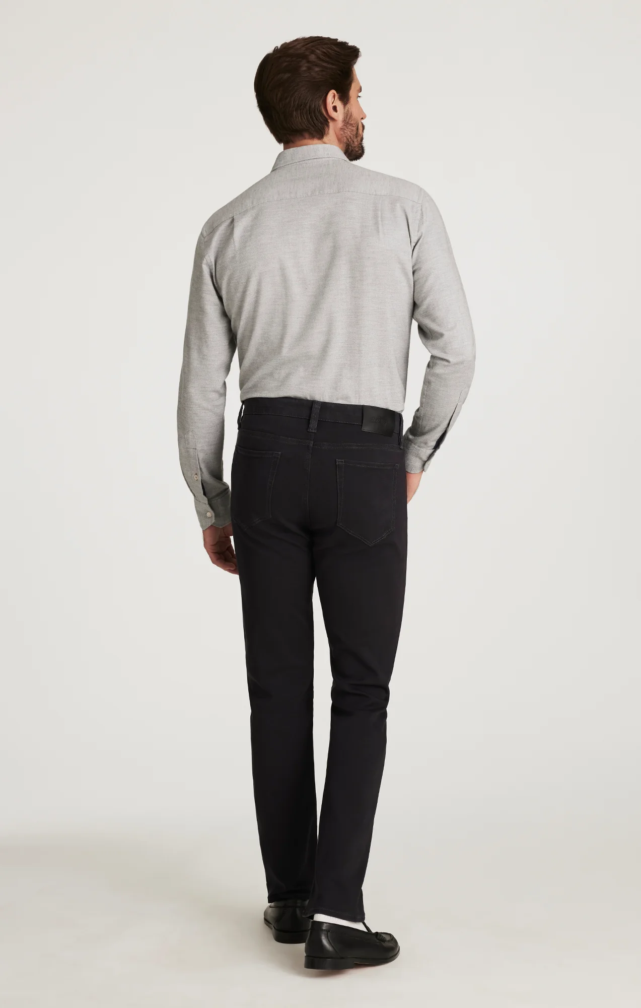 Courage Straight Leg Pants in Dark Grey Cloud Luxe - Image 3