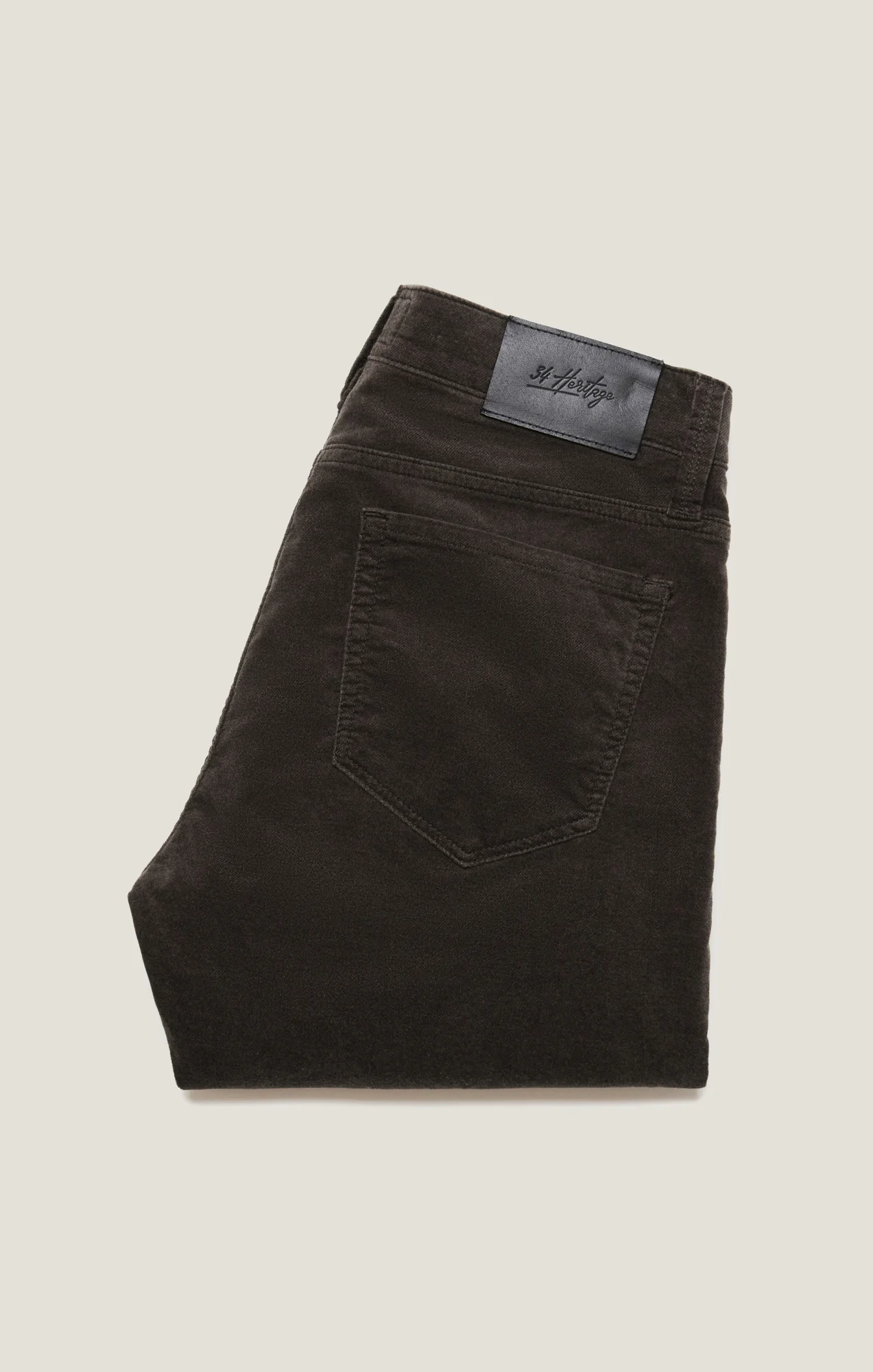Courage Straight Leg Pants in Dark Olive Moleskin - Image 10