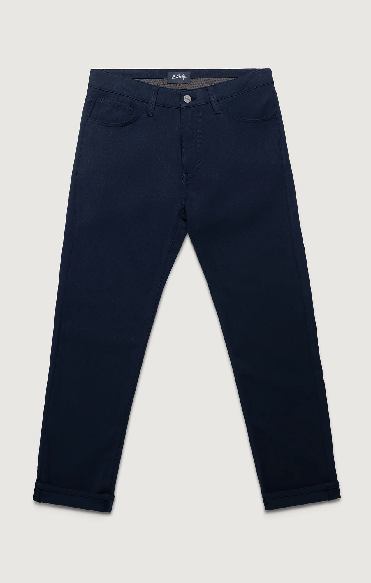 Courage Straight Leg Pants In Deep Ocean Cross Twill - Image 7