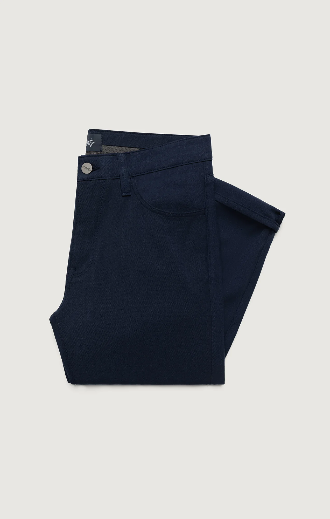 Courage Straight Leg Pants In Deep Ocean Cross Twill - Image 9