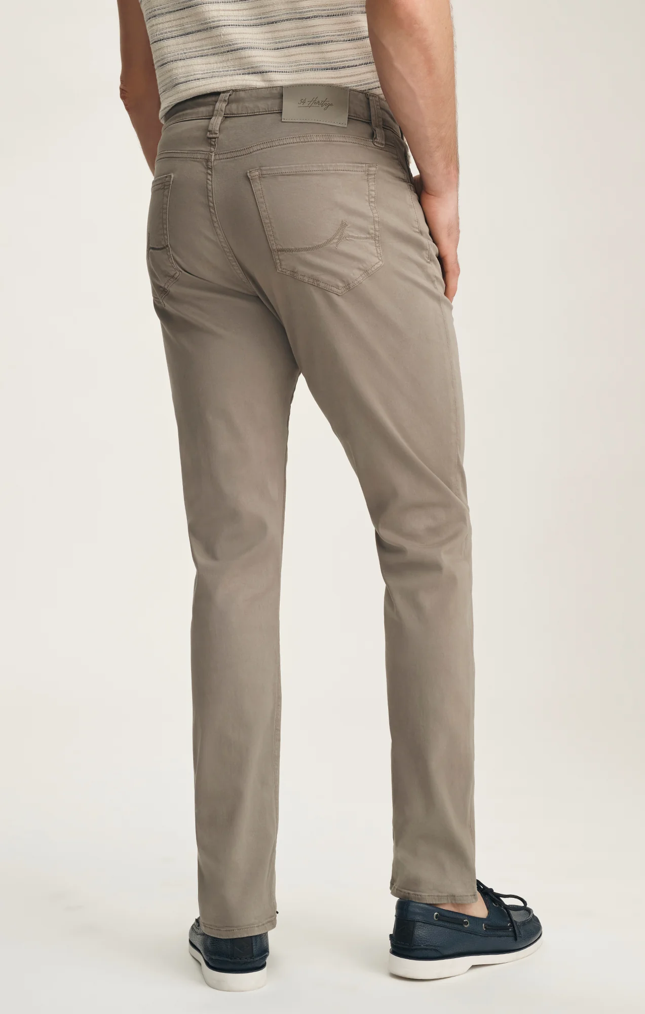 Courage Straight Leg Pants In Driftwood Twill - Image 3