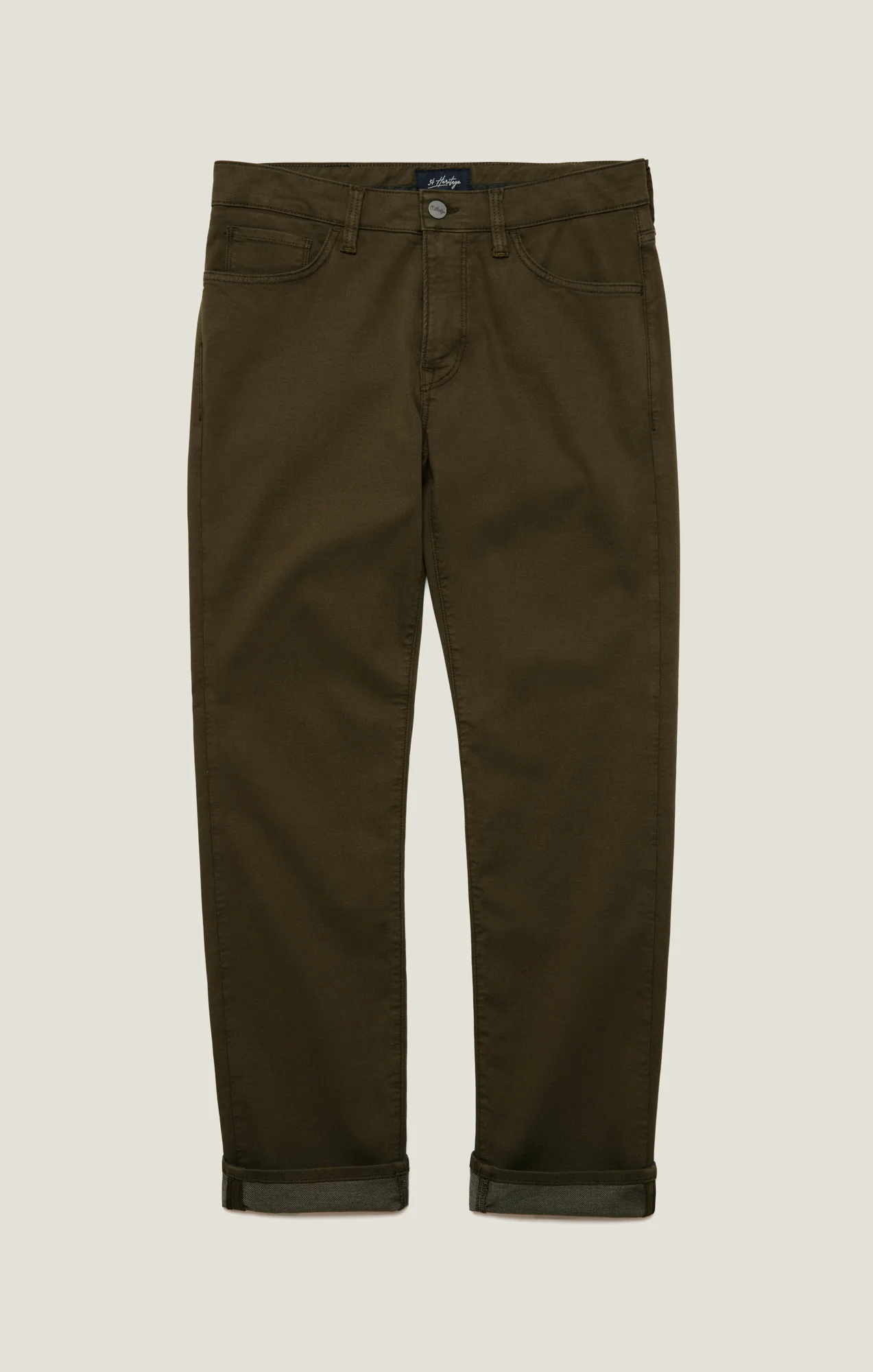 Courage Straight Leg Pants in Dusky Green Coolmax - Image 8