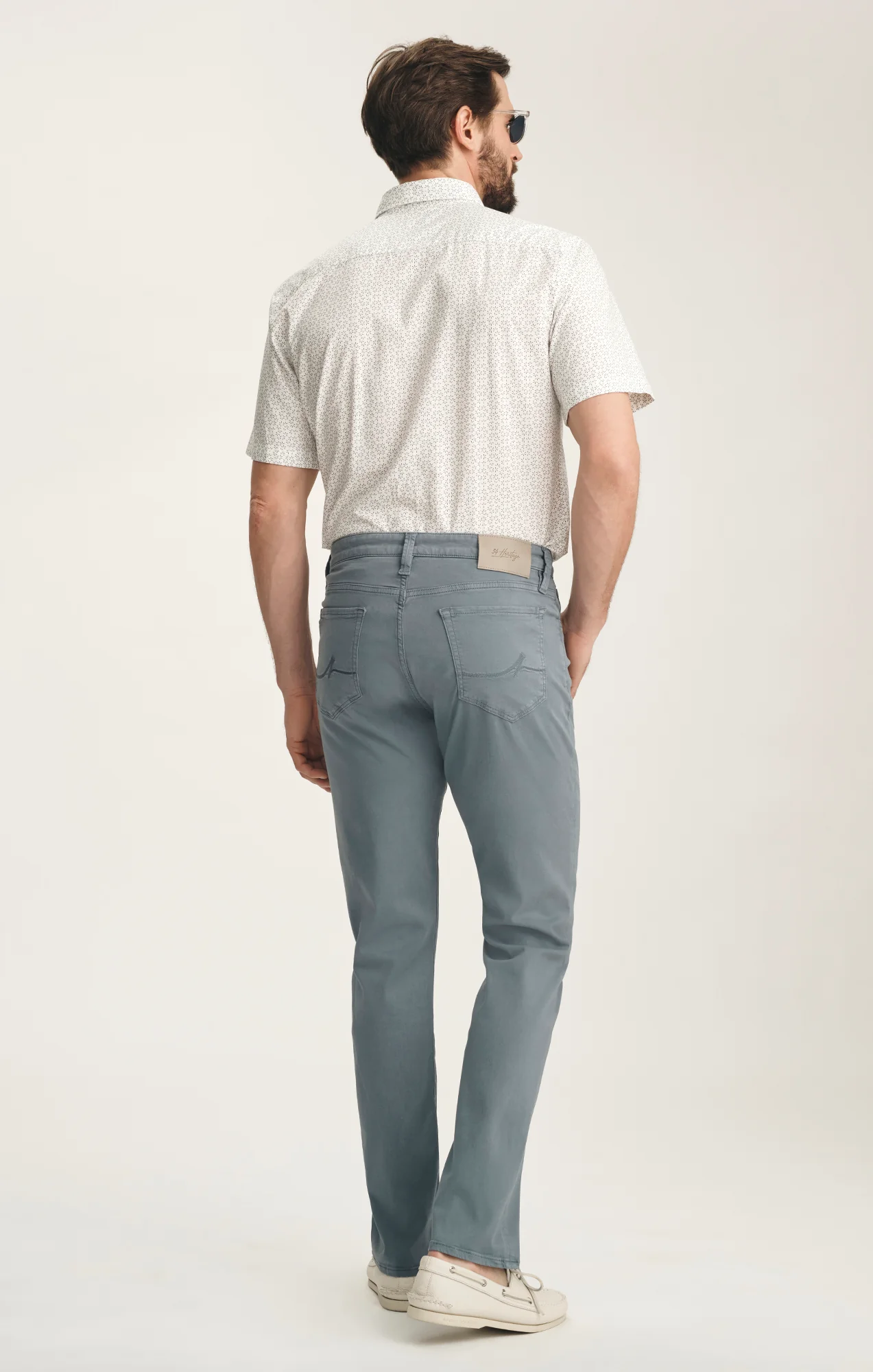 Courage Straight Leg Pants In Flint Stone Twill - Image 3
