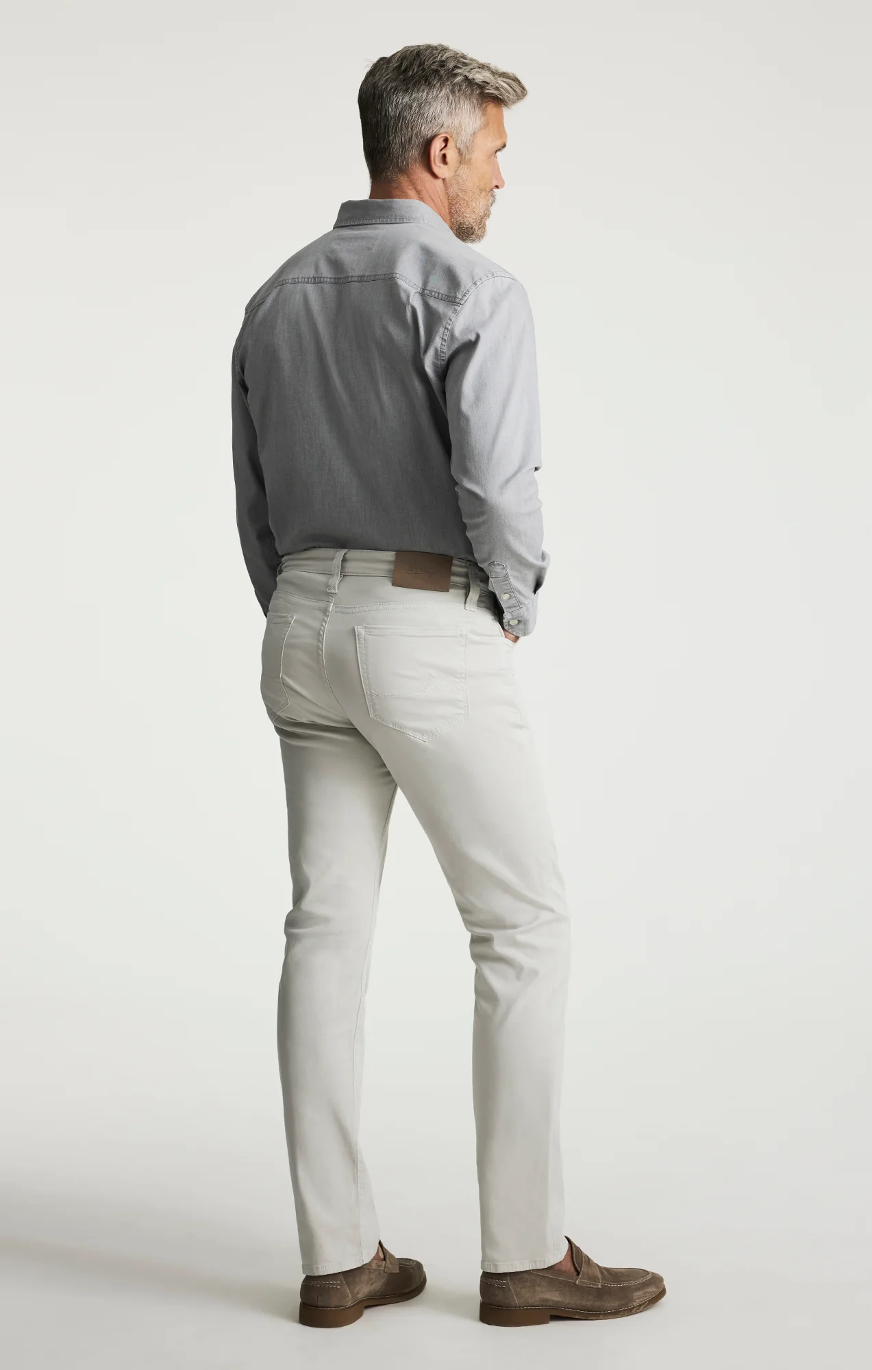 Courage Straight Leg Pants In Glacier Twill - Image 3