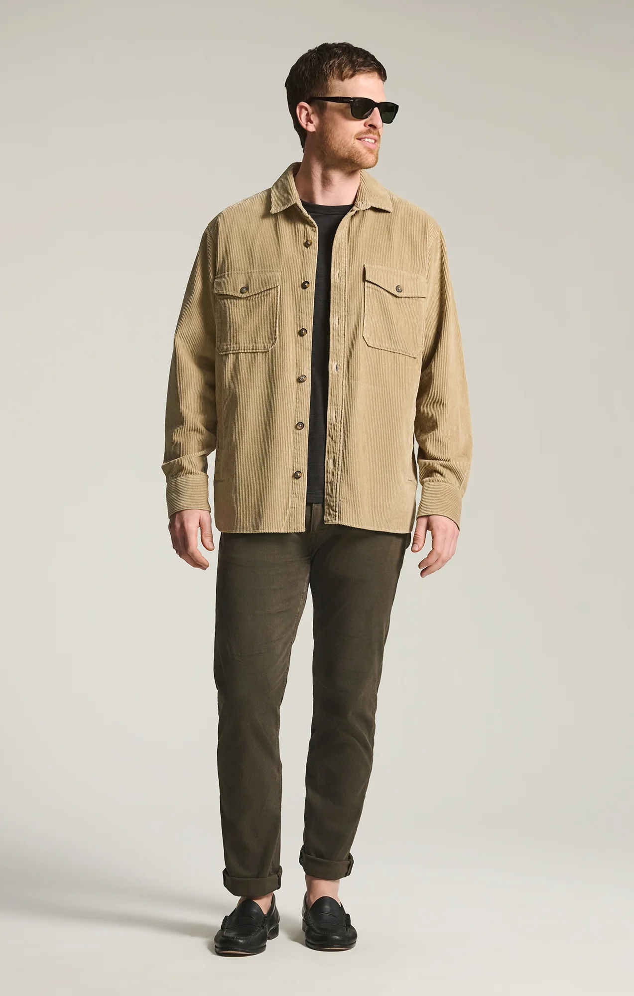 Courage Straight Leg Pants in Green Cactus Twill