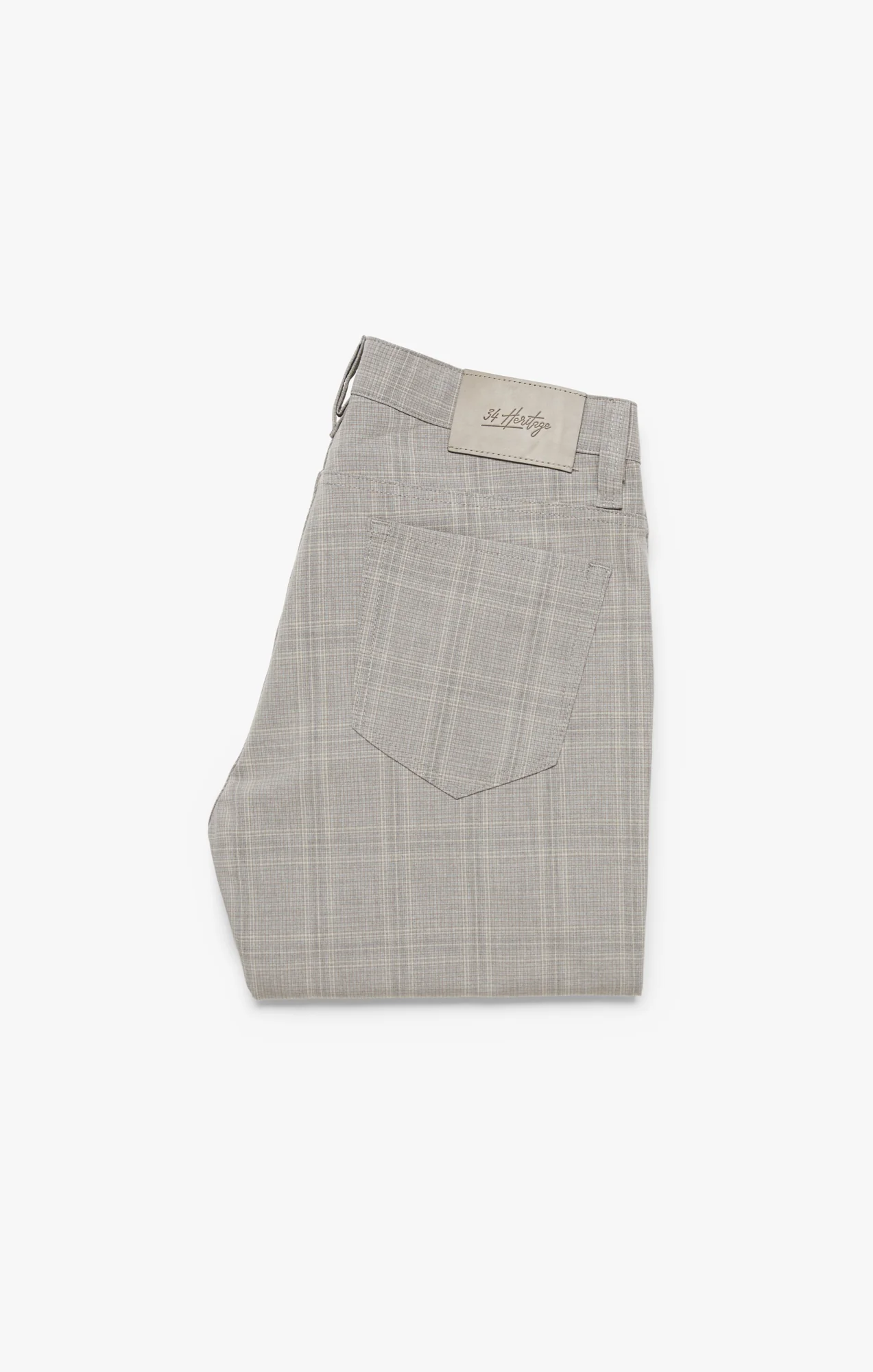 Courage Straight Leg Pants In Grey Checked - Image 9