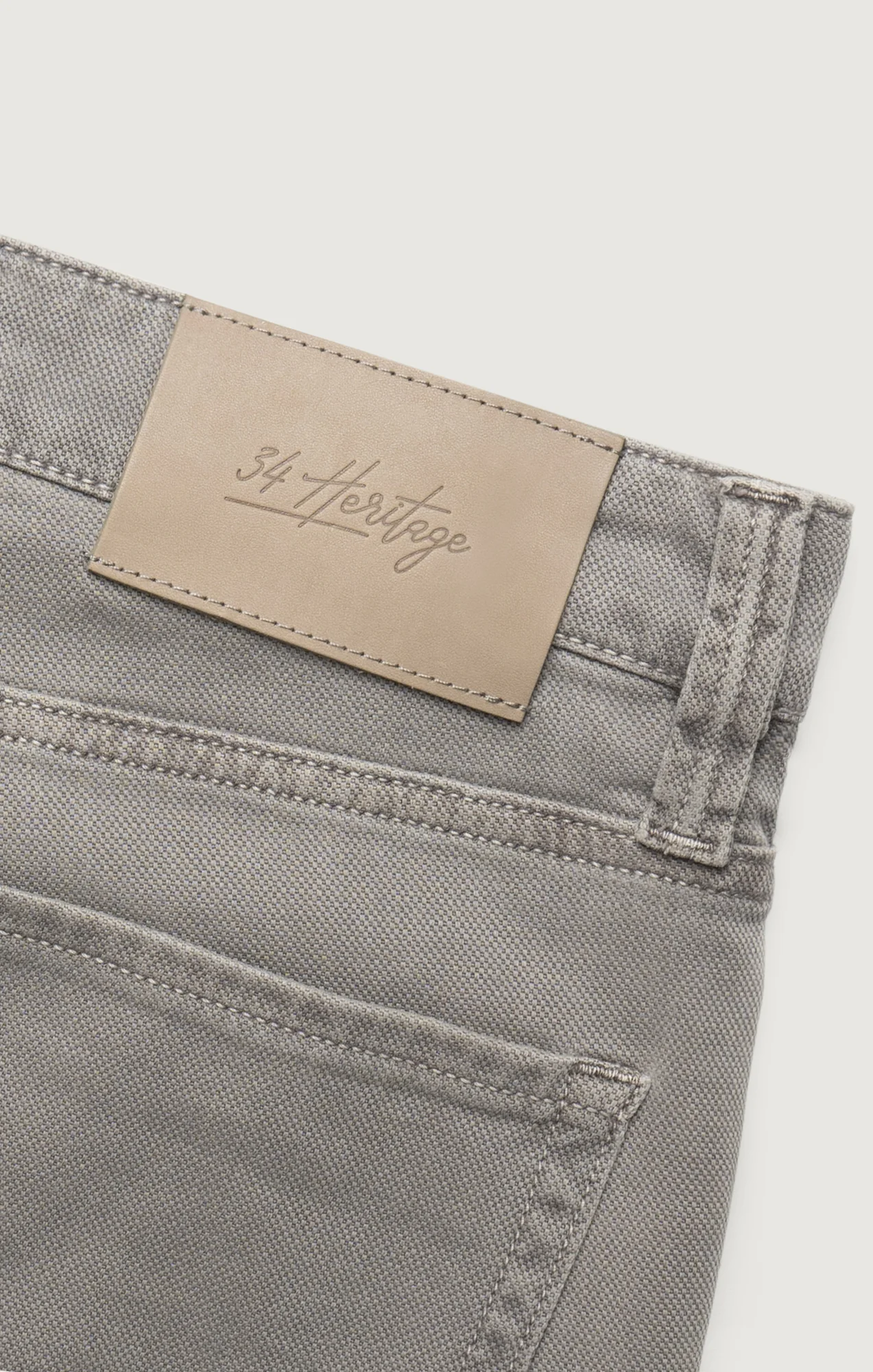Charisma Relaxed Straight Pants in Grey Honeycomb - Image 8