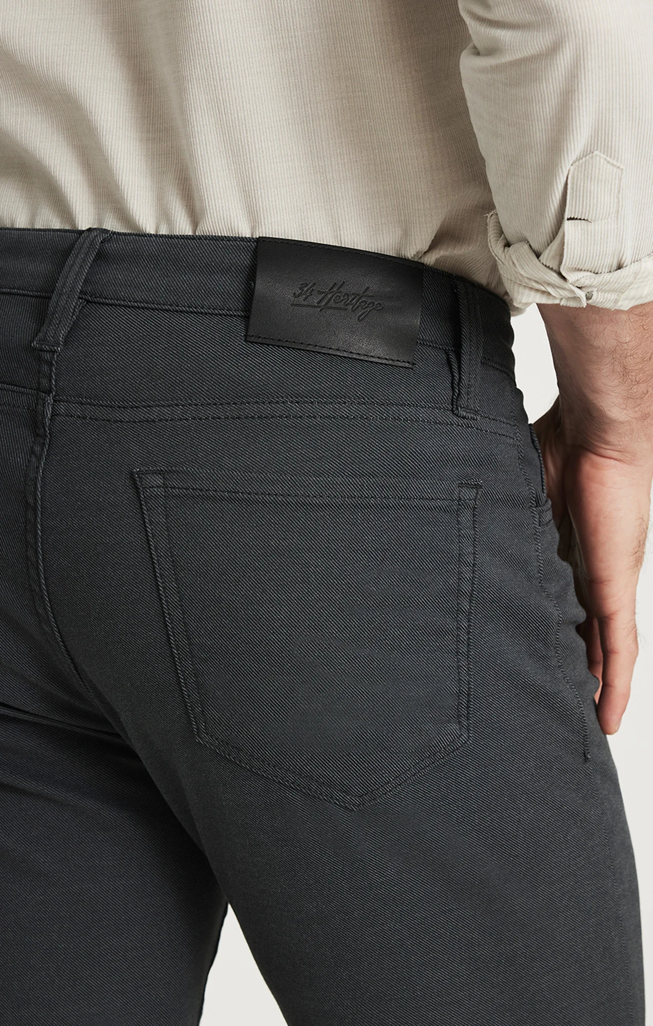 Courage Straight Leg Pants in Iron Coolmax - Image 3
