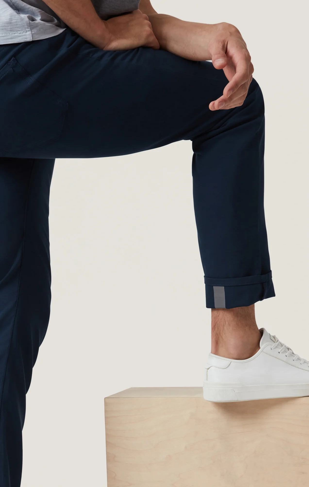 Courage Straight Leg Pants in Navy Commuter - Image 7