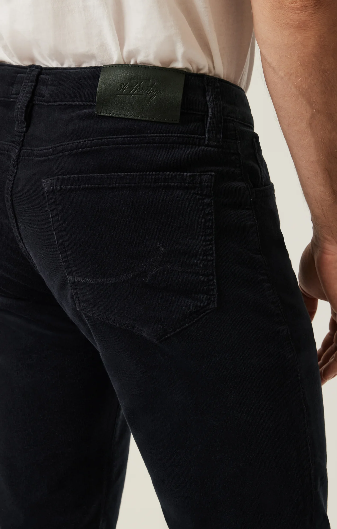 Courage Straight Leg Pants in Navy Cord - Image 5