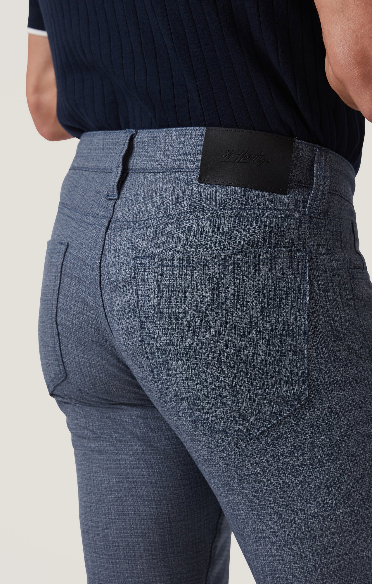 Courage Straight Leg Pants in Navy Fancy - Image 5