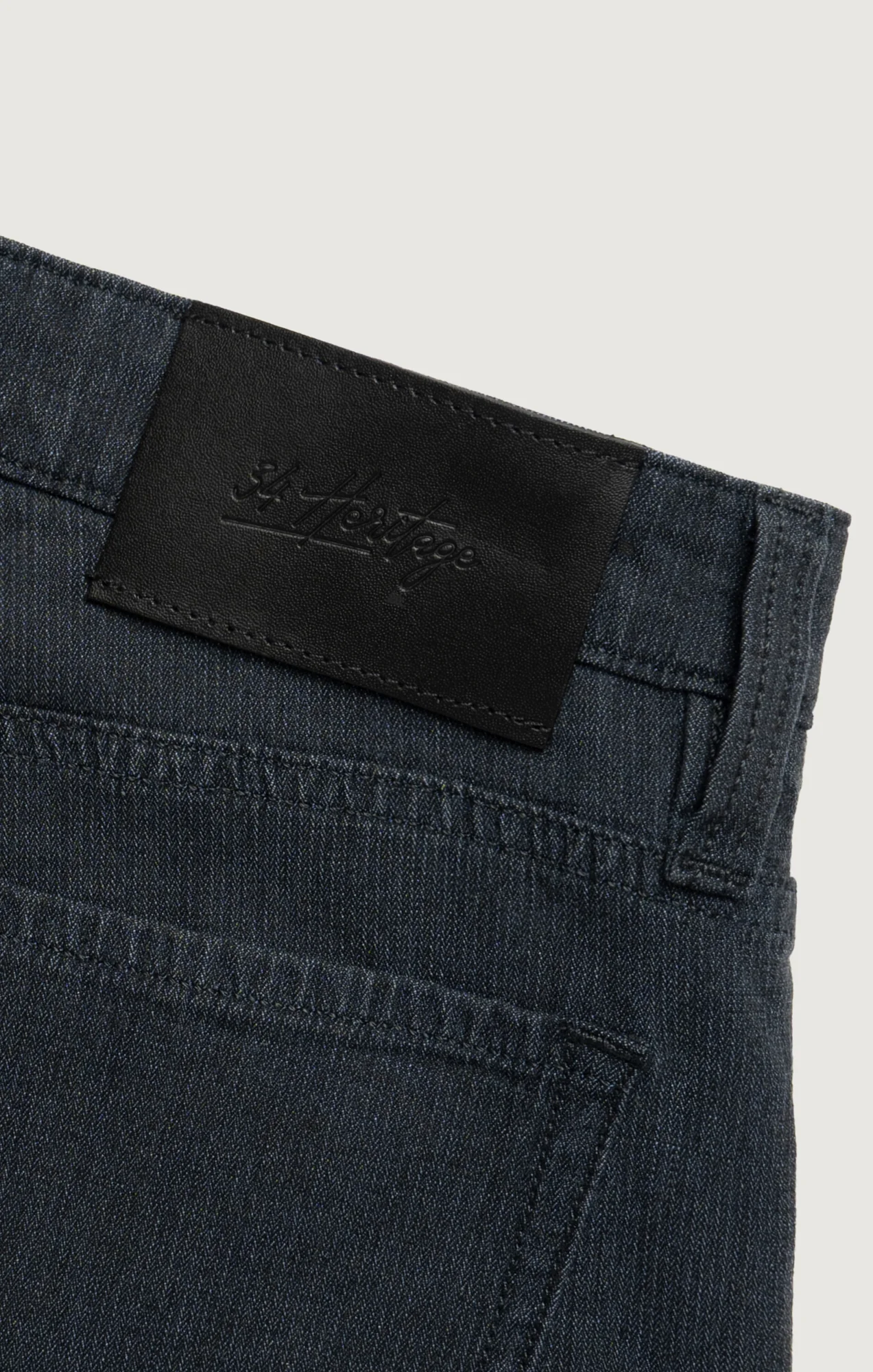Courage Straight Leg Pants in Navy Herringbone - Image 6