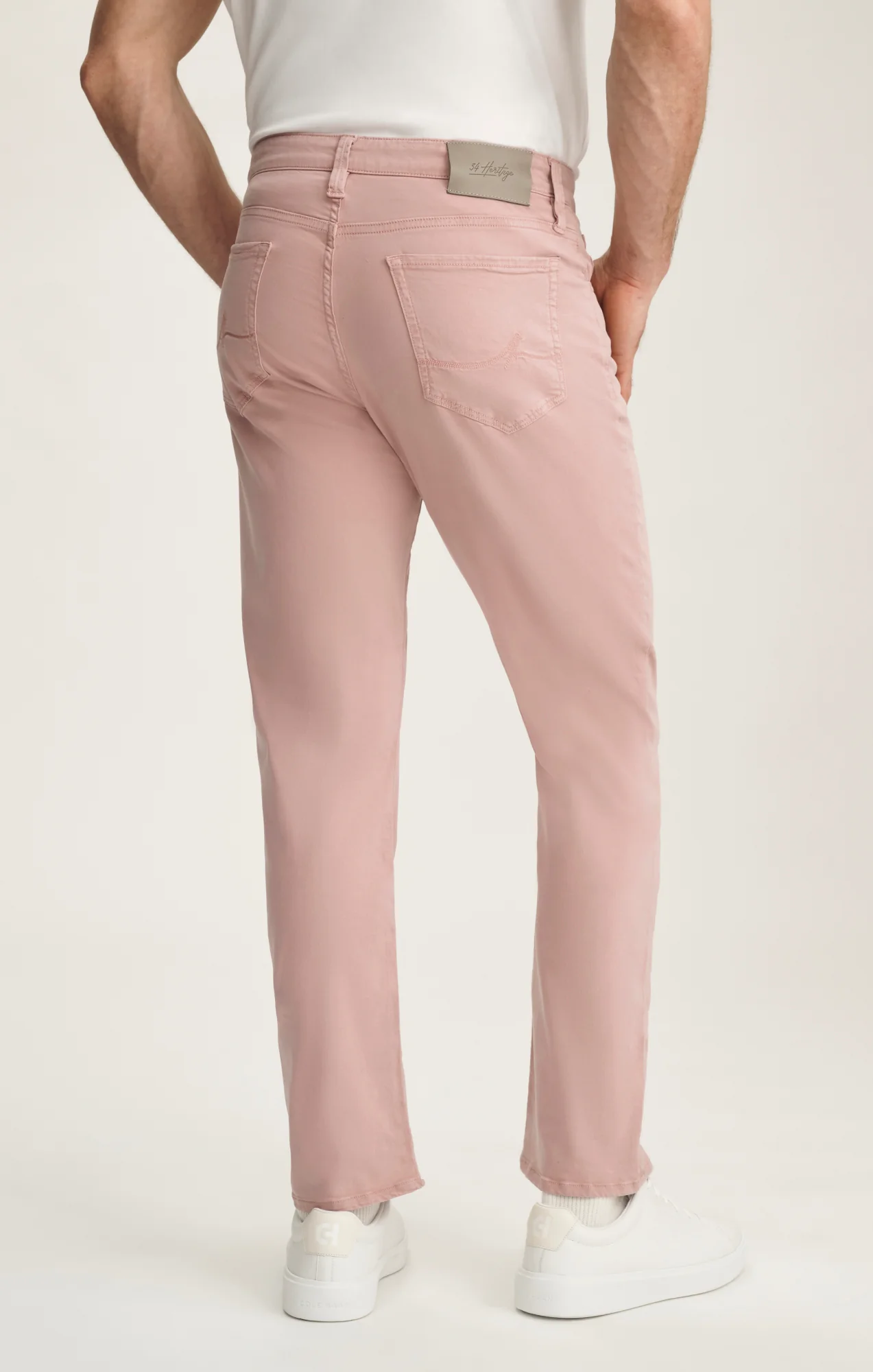 Courage Straight Leg Pants In Pink Twill - Image 5