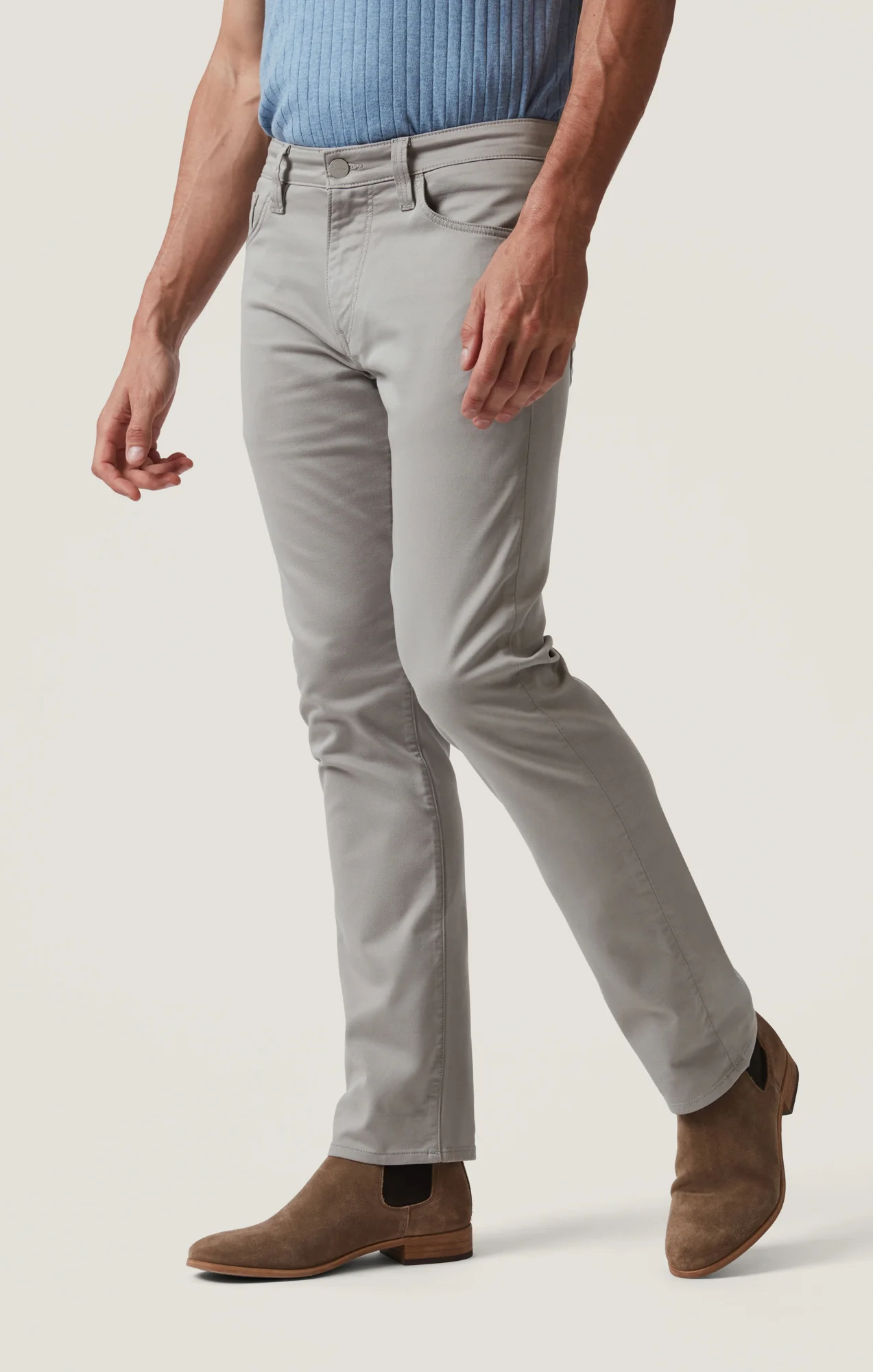 Courage Straight Leg Pants in Platinum Coolmax - Image 3